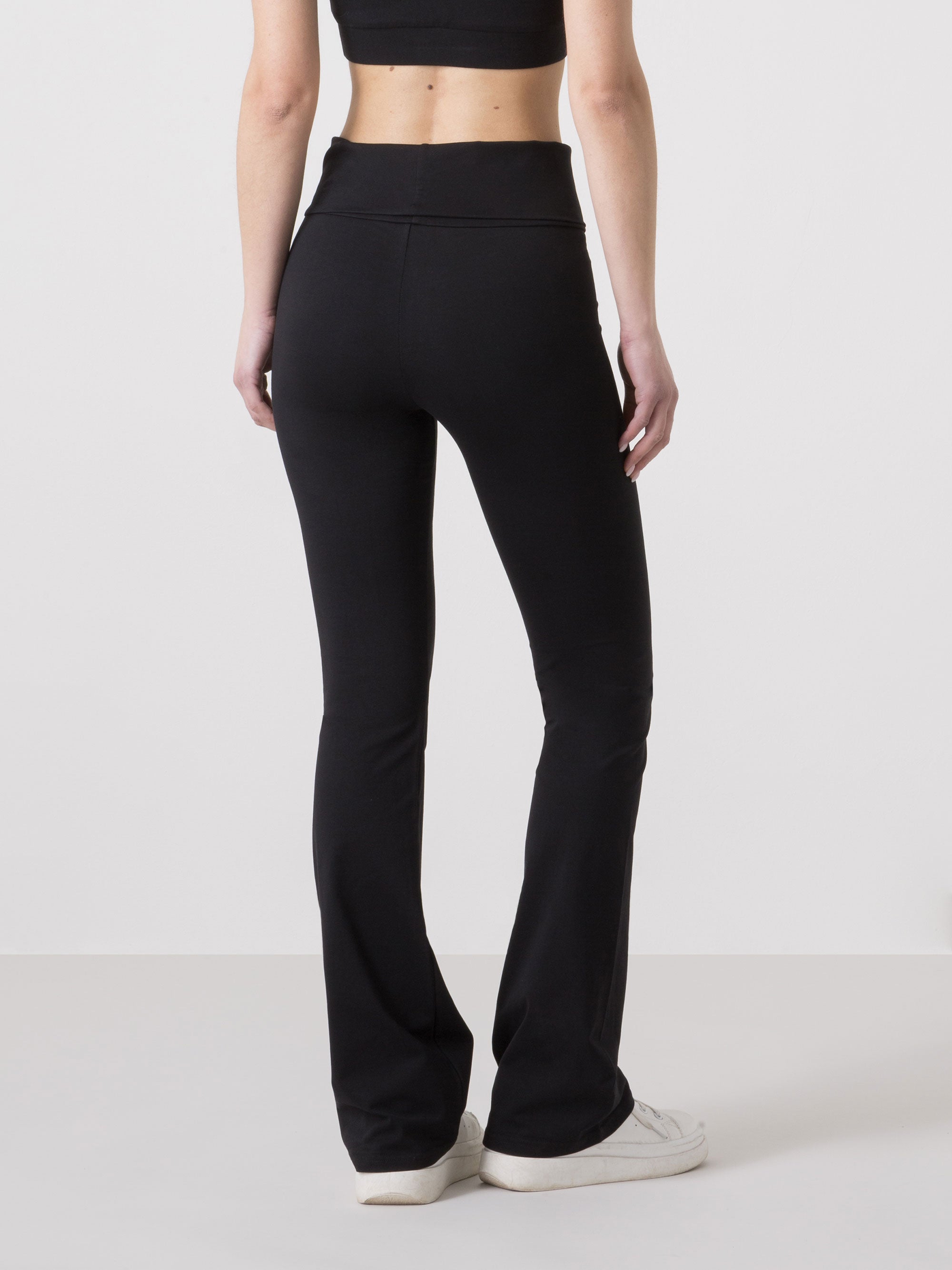 dimensione-danza-pantaloni-flare-donna-vita-alta-elasticizzati image 3