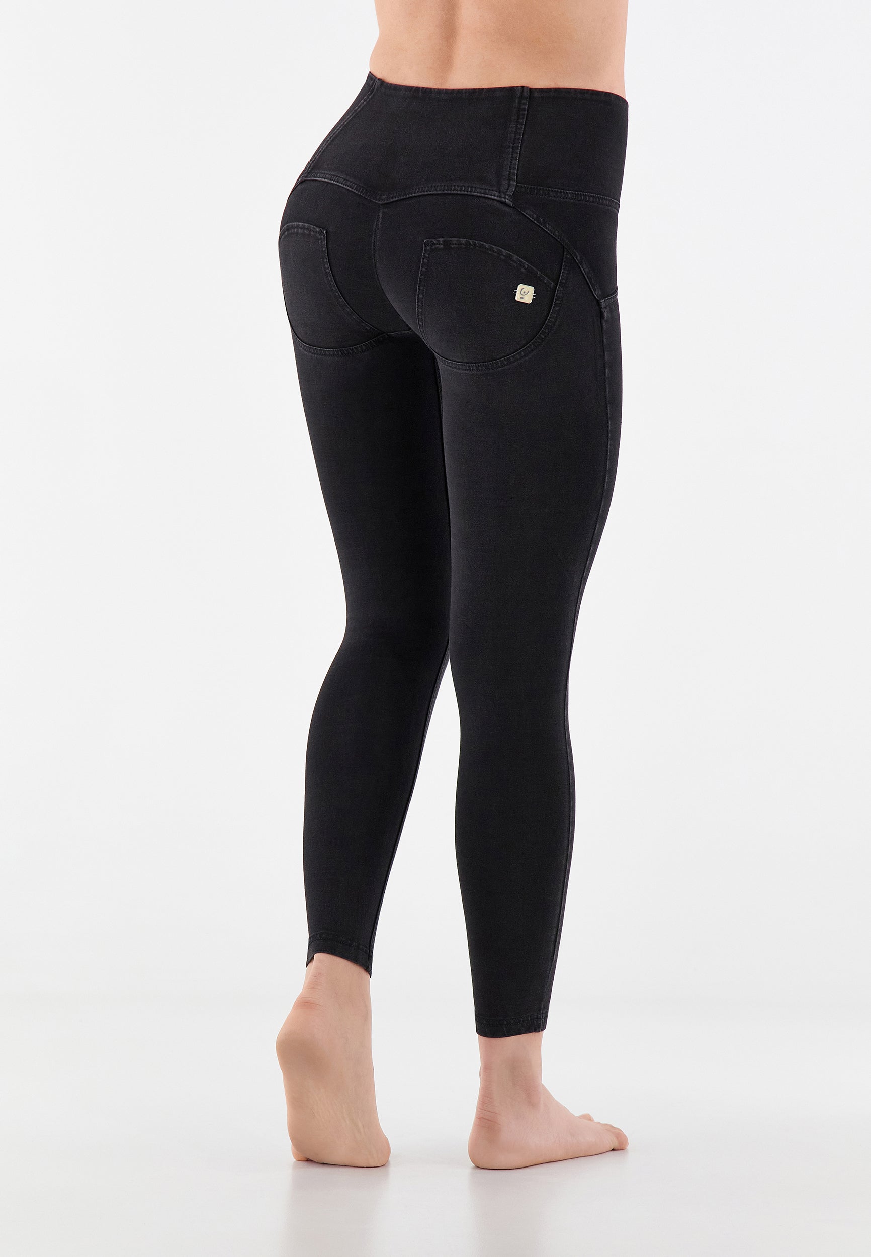 freddy-jeggings-wr-up-7-8-superskinny-vita-alta-con-bottoni-effetto-denim image 2