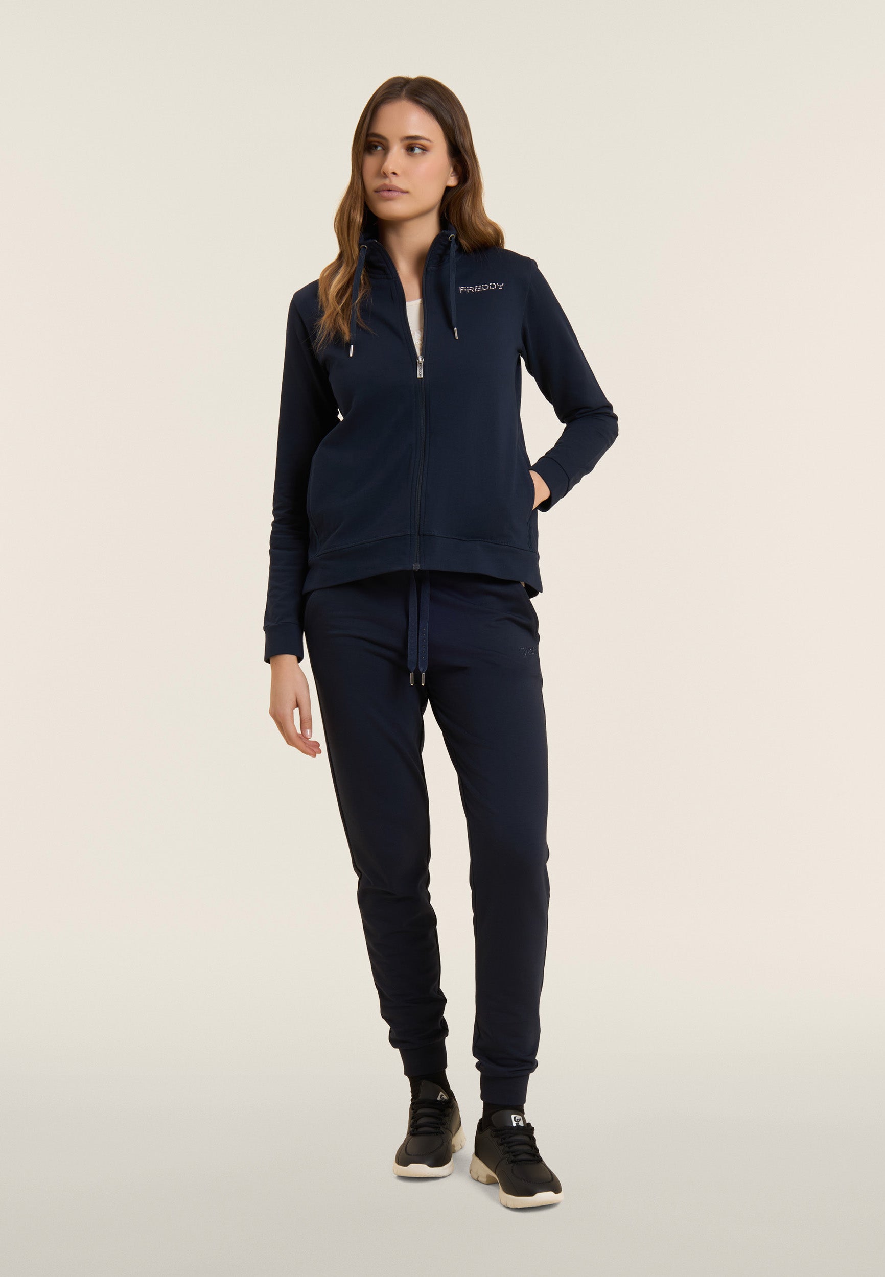 freddy-pantaloni-sportivi-french-terry-con-polsino-e-strass image 6