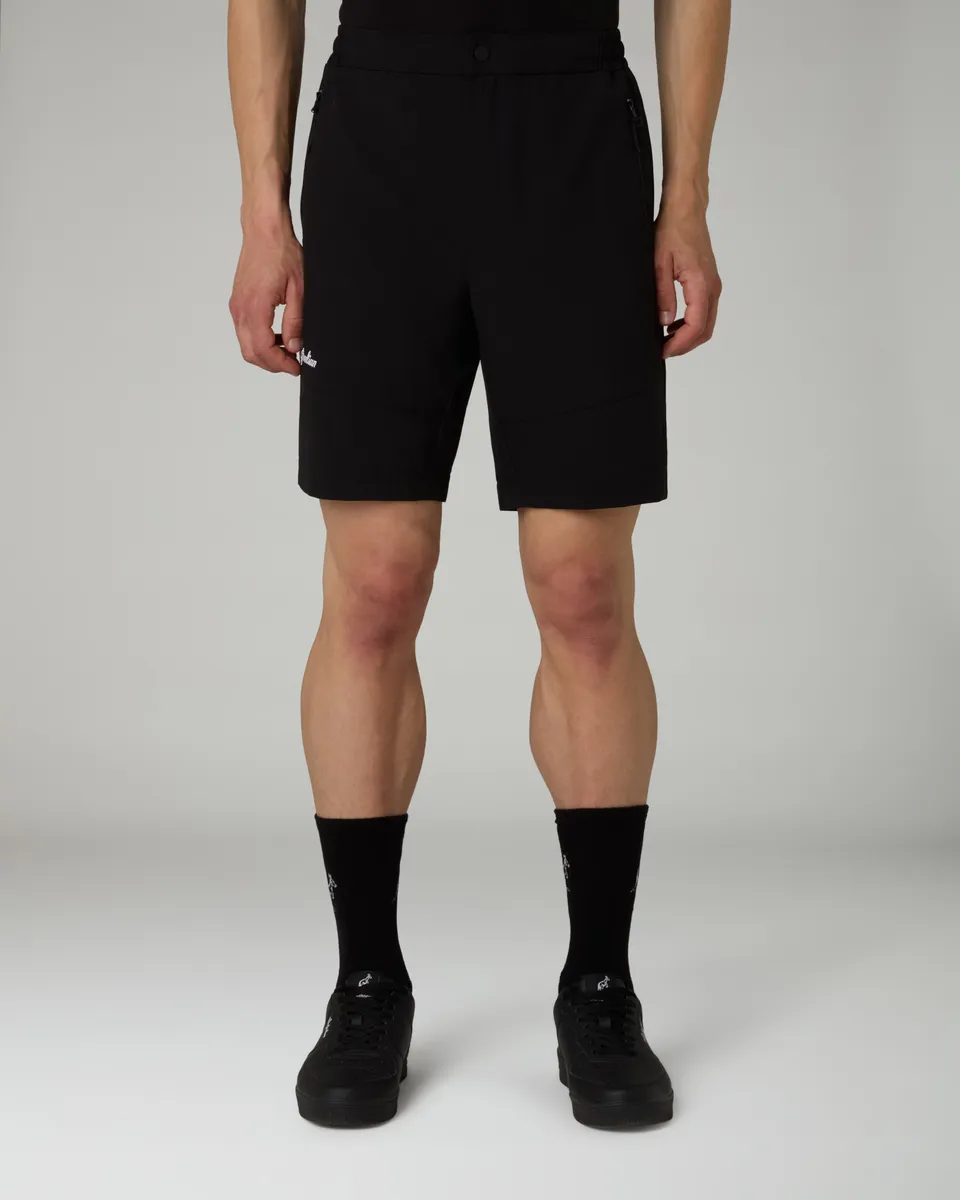 australian-city-slam-short-nero-short-bi-elastico-slam-con-zip image 1