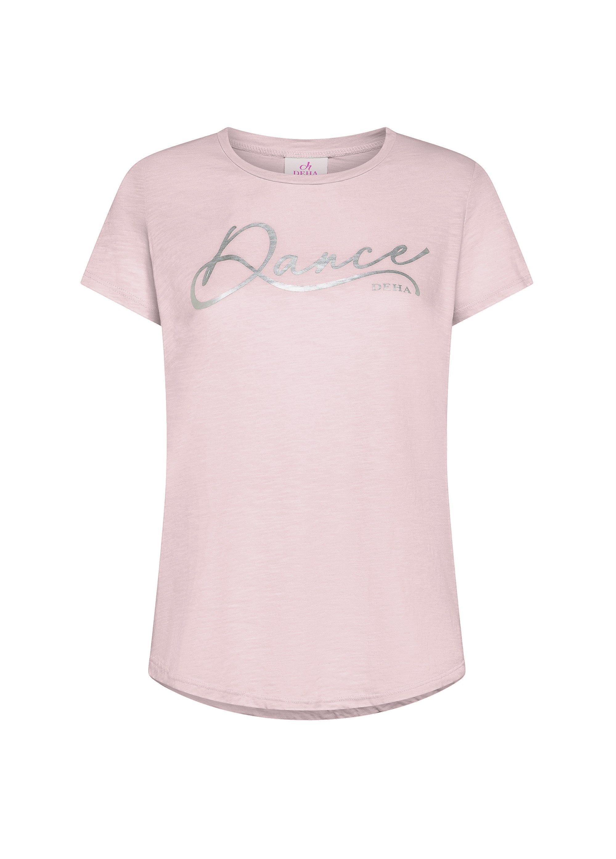 deha-t-shirt-con-stampa-in-cotone-flamm-rosa image 1