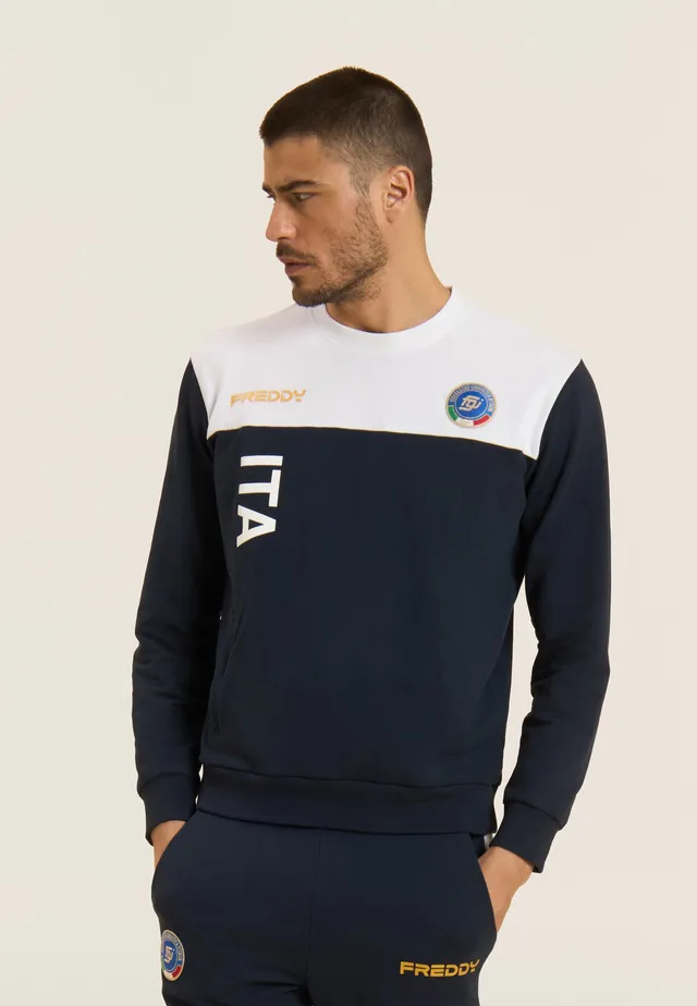 freddy-tuta-uomo-italia-fgi-girocollo-in-felpa-brushed image 1