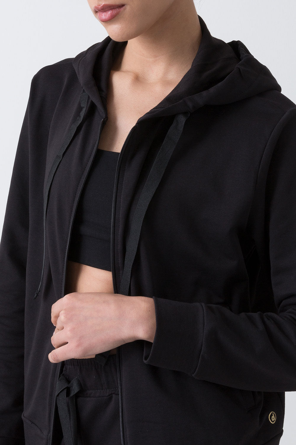 dimensione-danza-city-giacca-donna-full-zip-con-cappuccio-in-felpa-stretch image 4