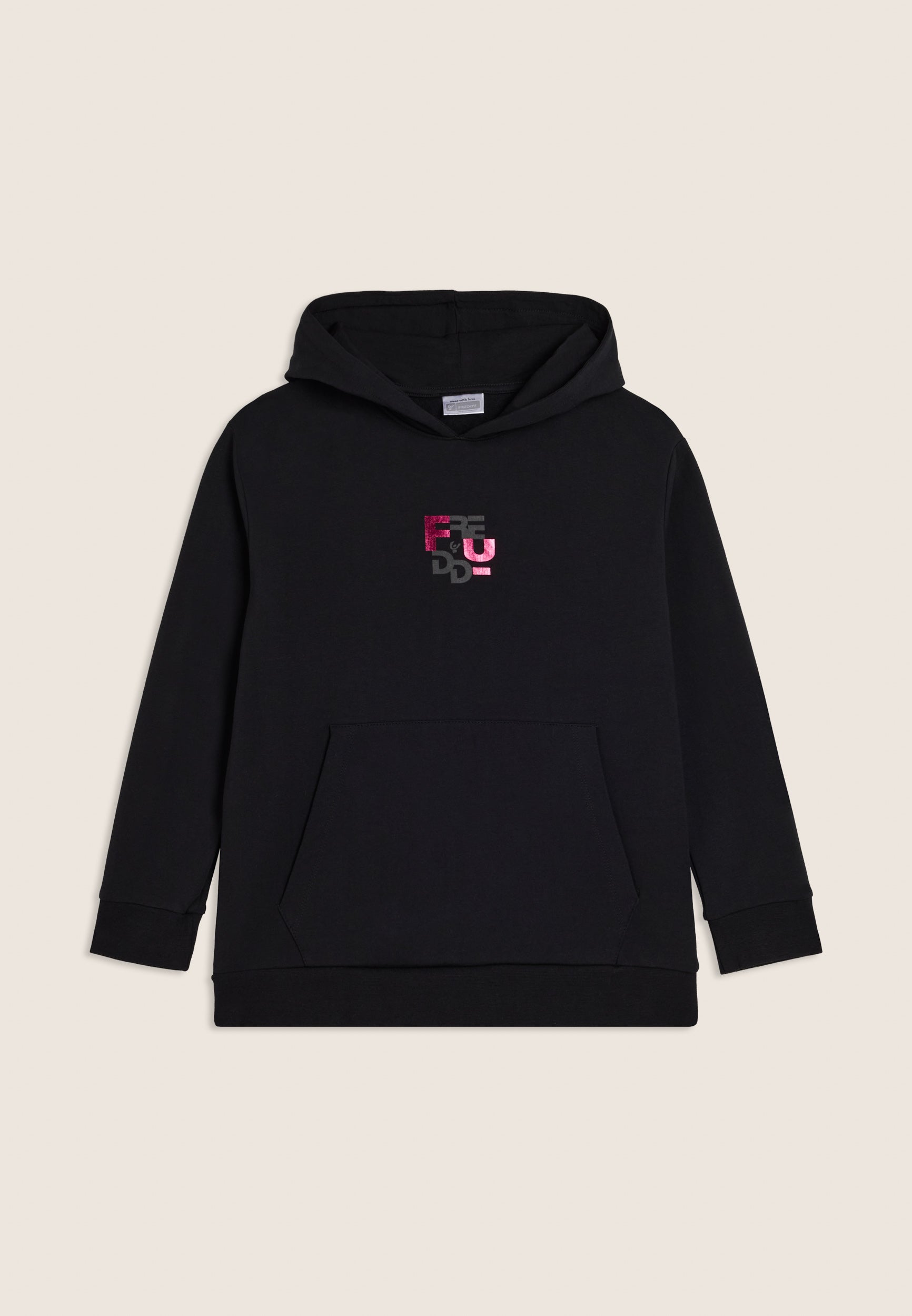 freddy-felpa-junior-oversize-con-cappuccio-e-grafica image 1