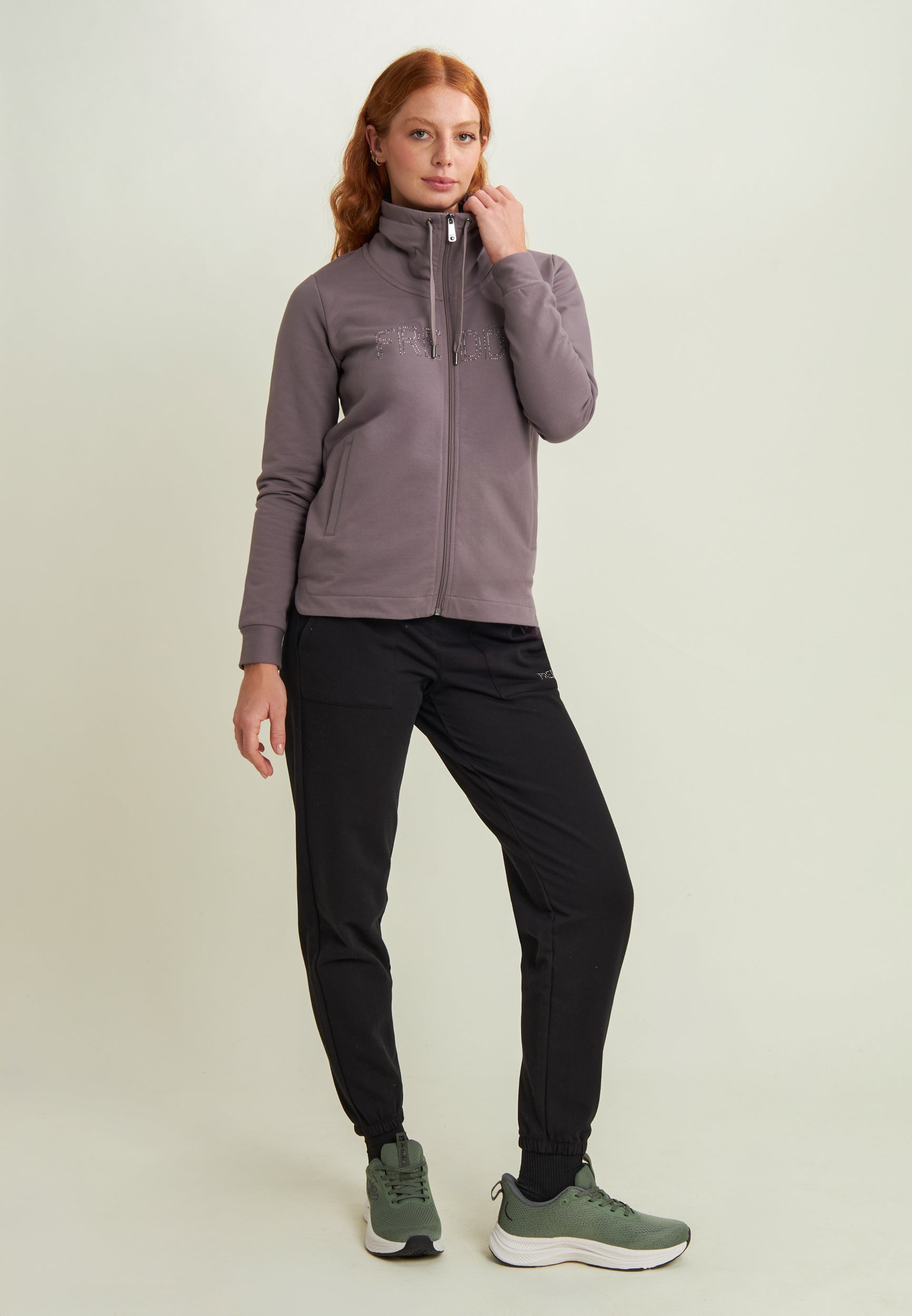 freddy-felpa-donna-full-zip-collo-alto-fondo-asimmetrico image 5