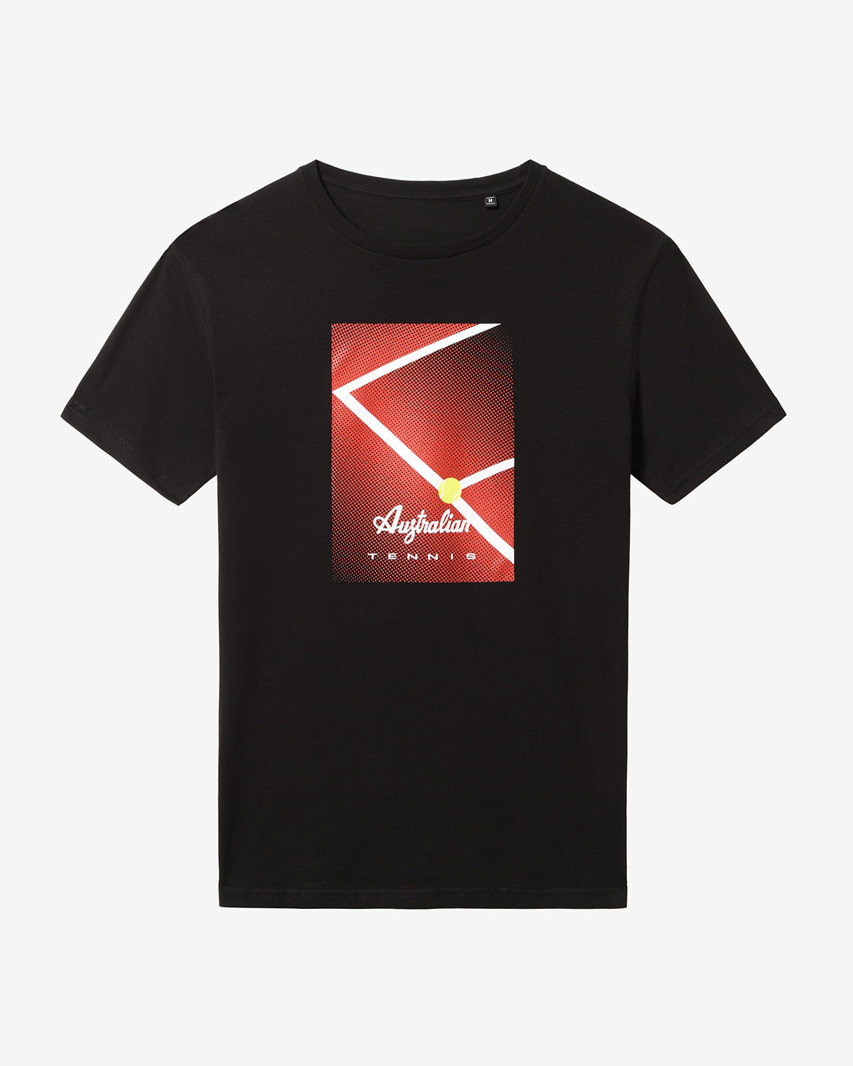australian-court-t-shirt-tennis-nera-t-shirt-cotone-stampa-petto image 4