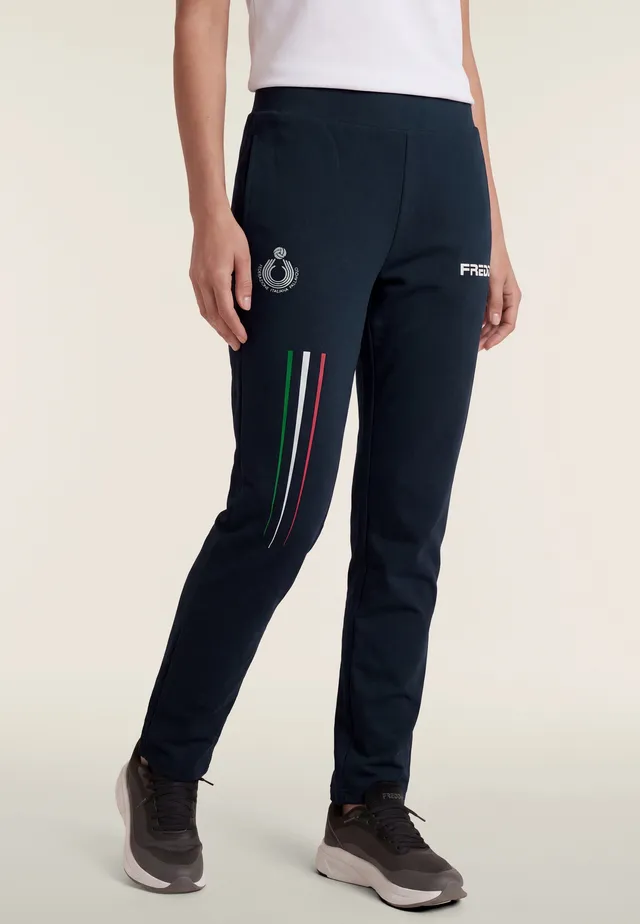 freddy-pantalone-donna-fipav-regular-fit-in-felpa-bielastica image 1