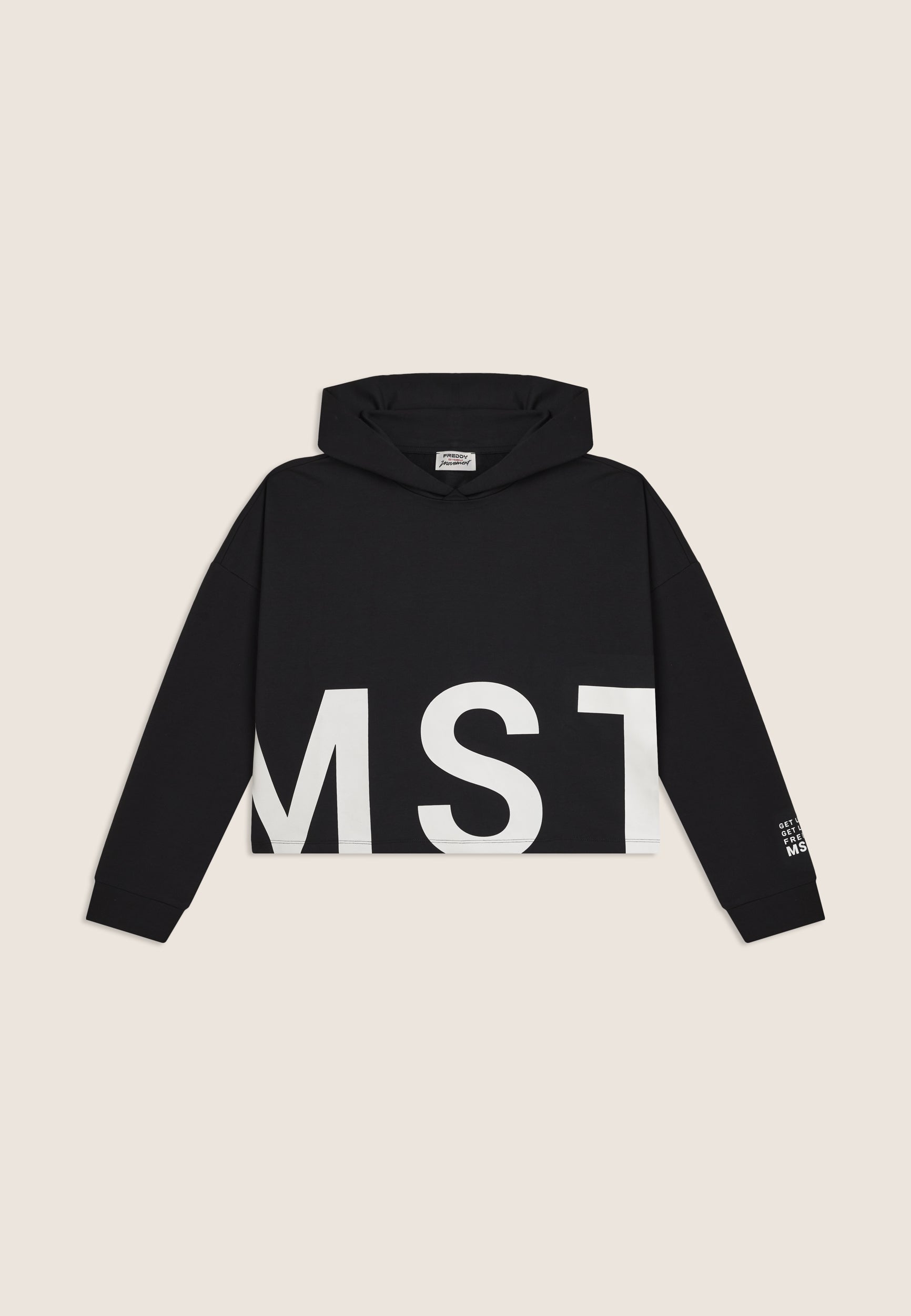 freddy-felpa-cappuccio-cropped-oversize-con-stampa-mst image 8