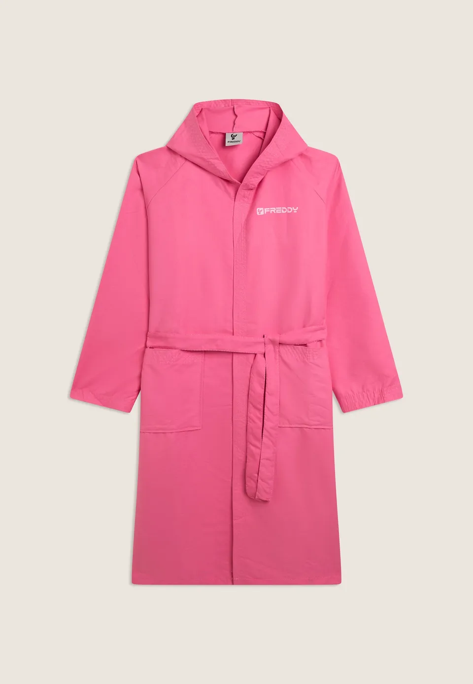 freddy-accappatoio-unisex-in-microfibra-con-cappuccio-fuchsia image 1