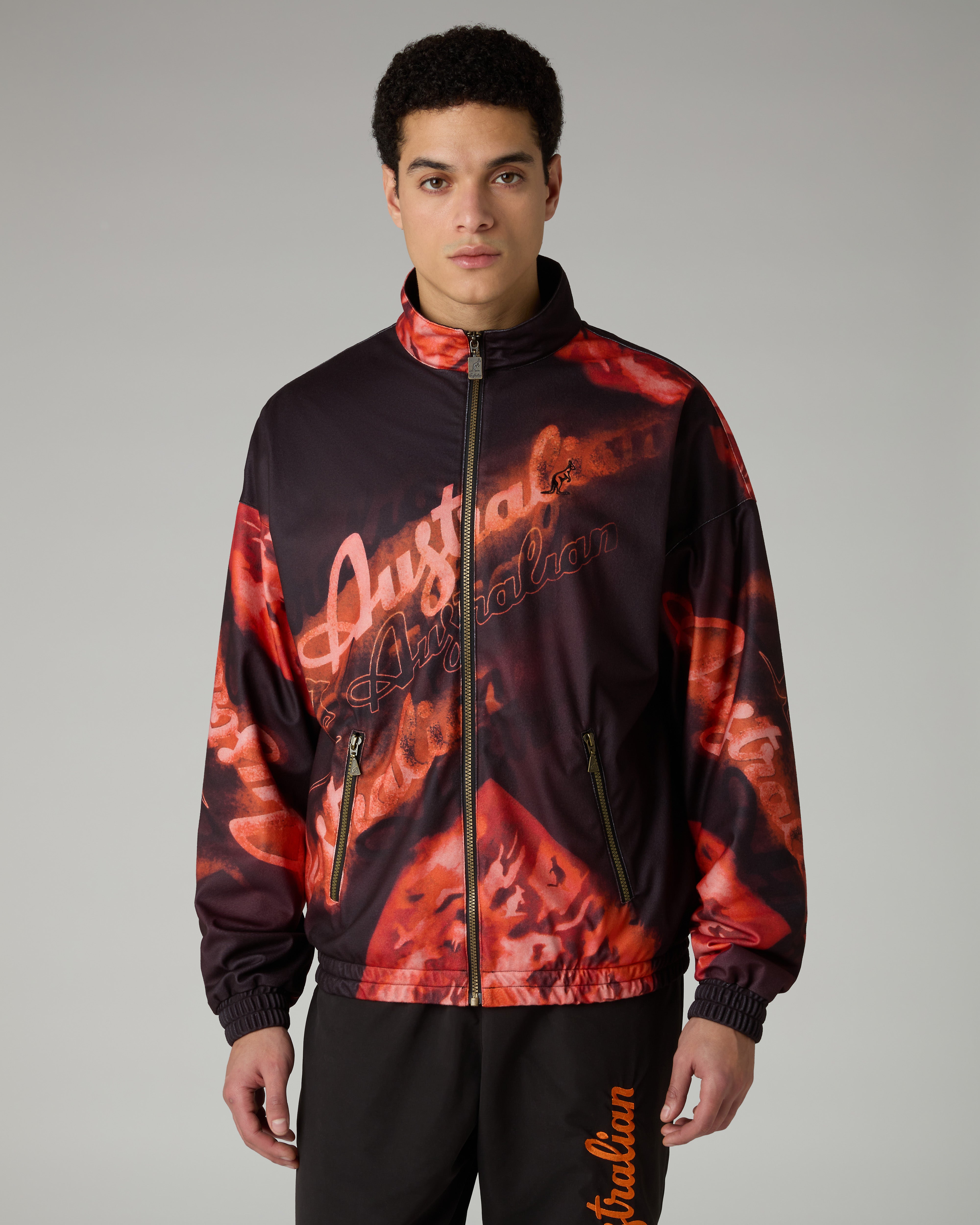 australian-rust-printed-track-jacket-giacca-tuta-full-zip image 1