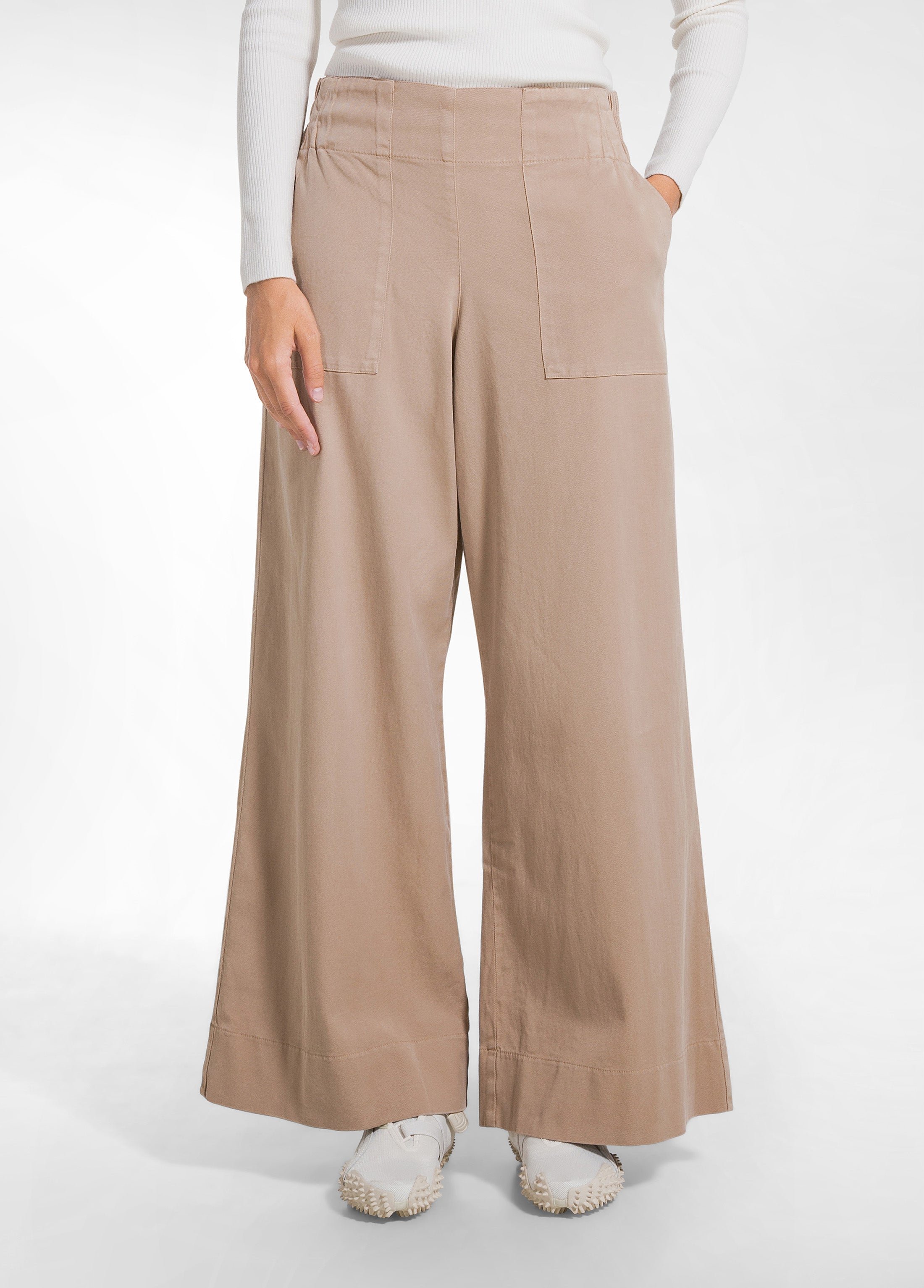 deha-pantalone-work-twill-lyocell-marrone-d52348 image 2