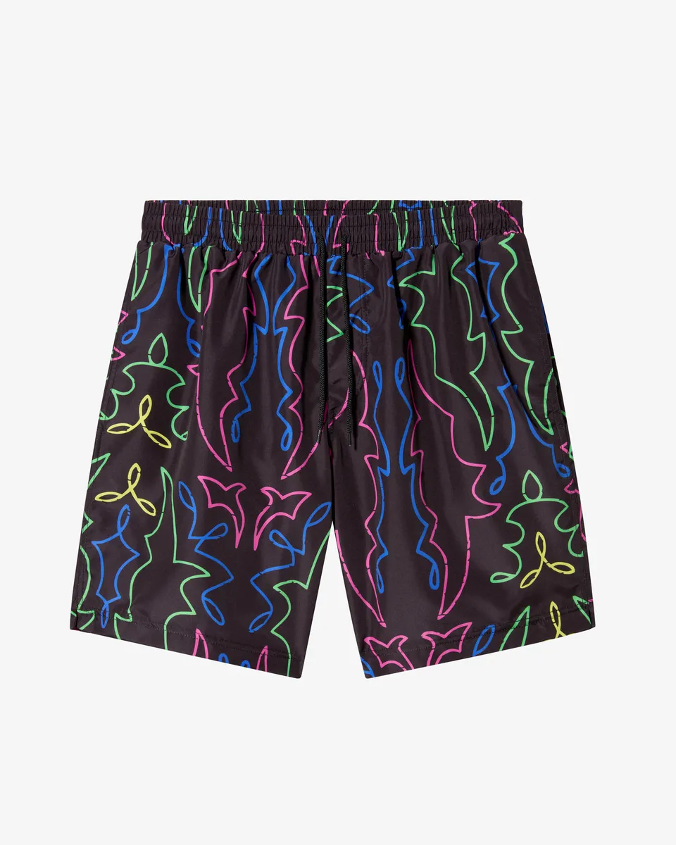 australian-neon-swimshort-simon-cracker-x-australian-costume-mare-uomo-nero image 1
