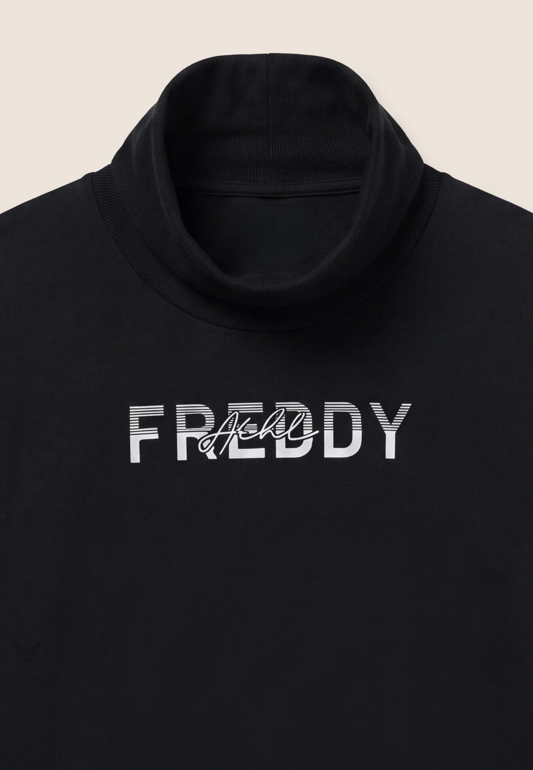freddy-felpa-donna-collo-alto-effetto-2-in-1-in-cotone-elasticizzato image 3