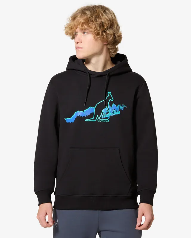 australian-road-hoodie-archive-felpa-cappuccio-nera image 1