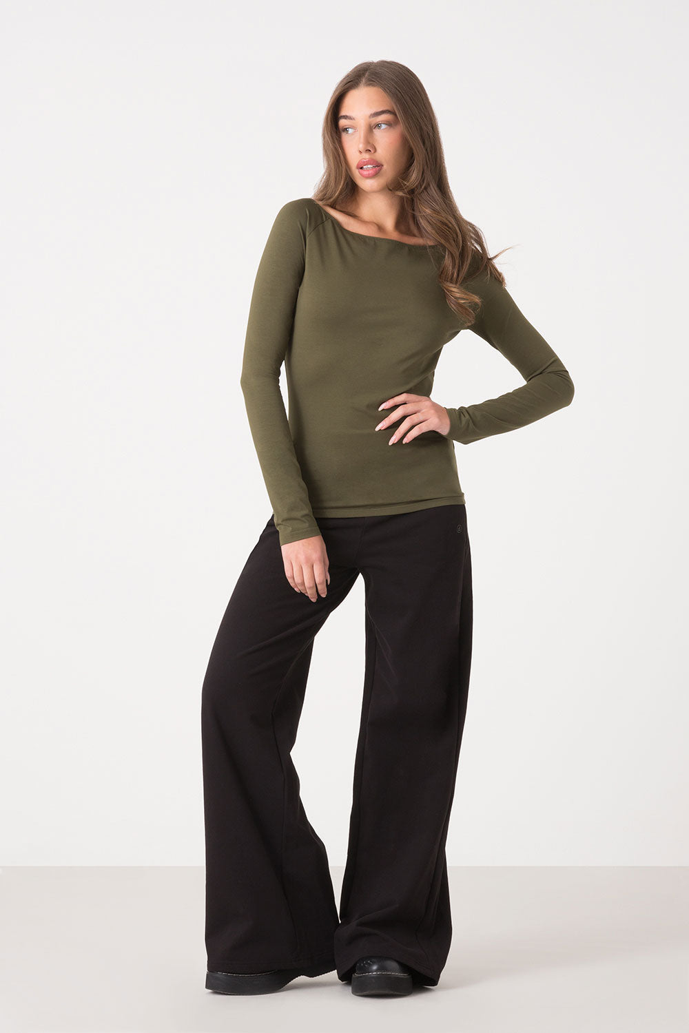 dimensione-danza-t-shirt-manica-lunga-cotone-modal-collo-a-barca image 3