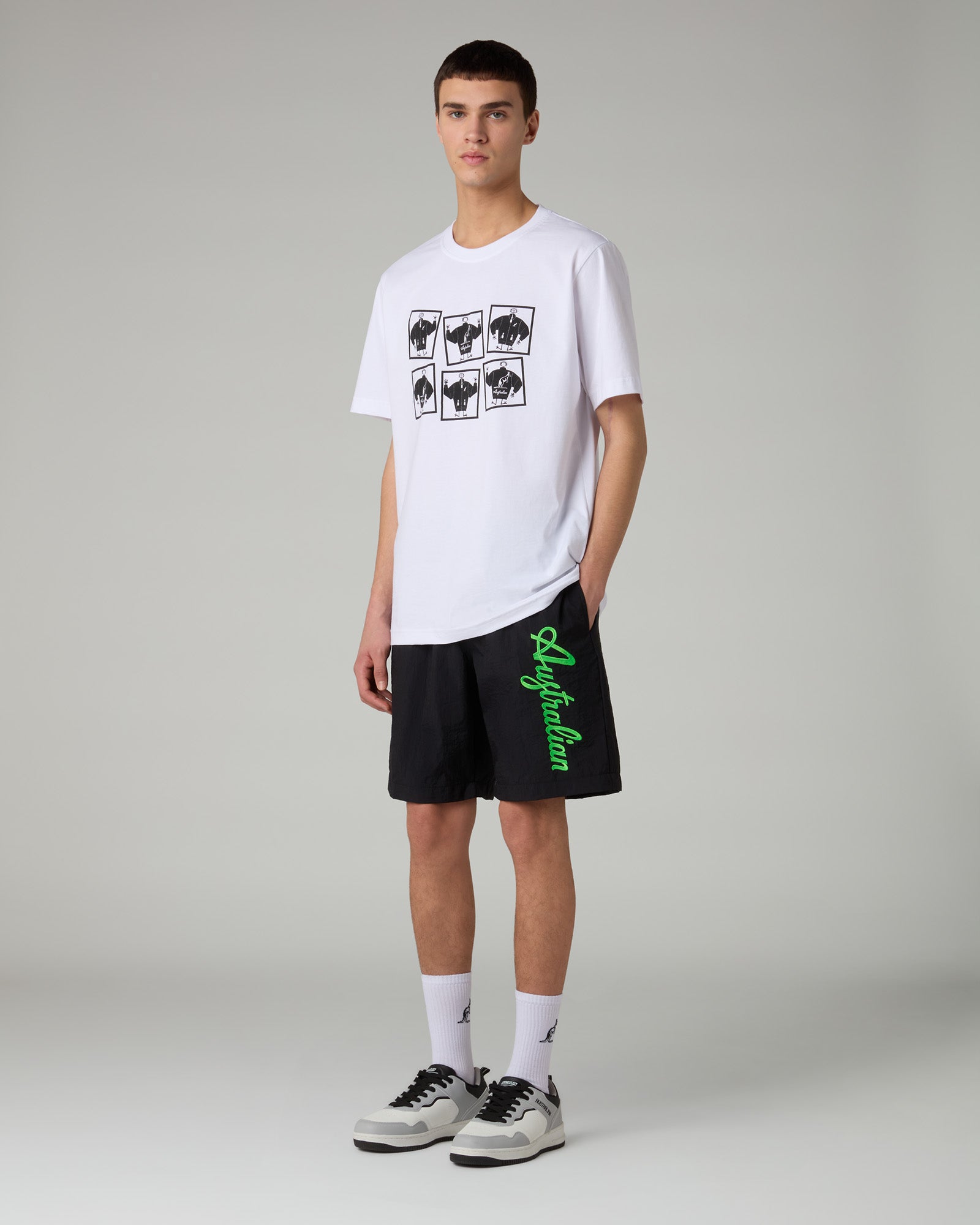 australian-league-short-embroidery-logo-nero image 2