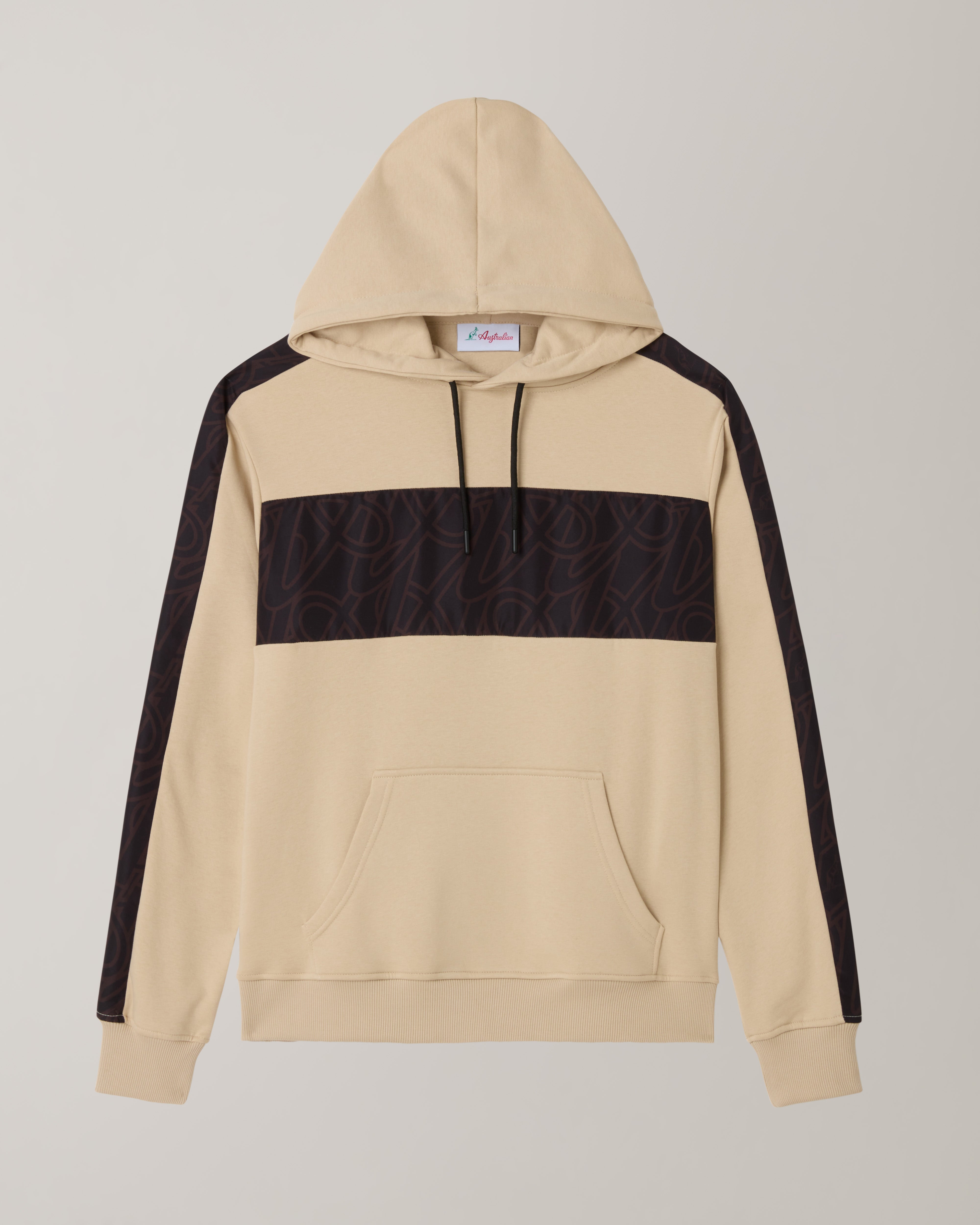 australian-iconissima-hoodie-felpa-cappuccio-sabbia-made-in-italy image 7