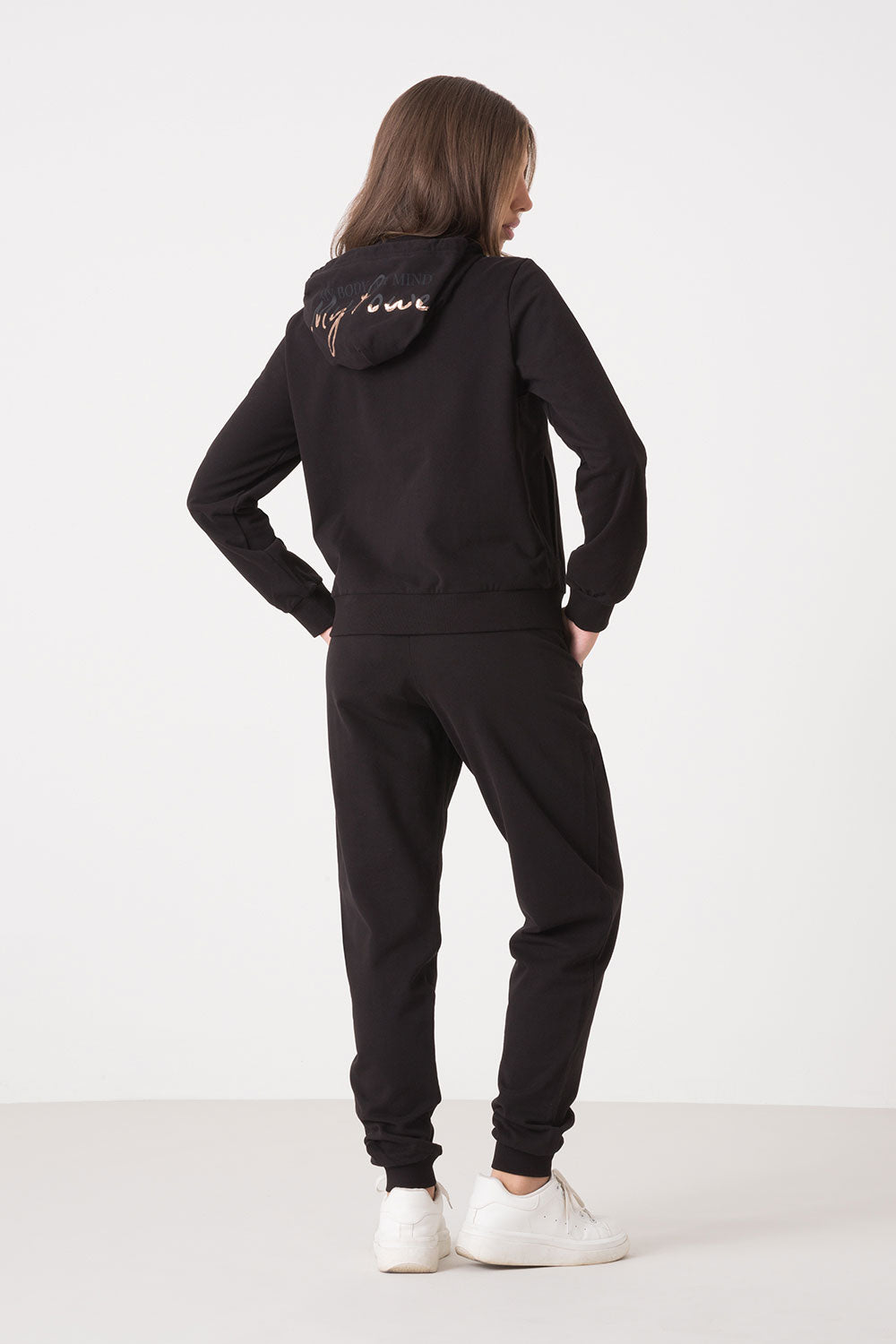 dimensione-danza-weekend-felpa-cappuccio-full-zip-con-grafica-e-paillettes image 2