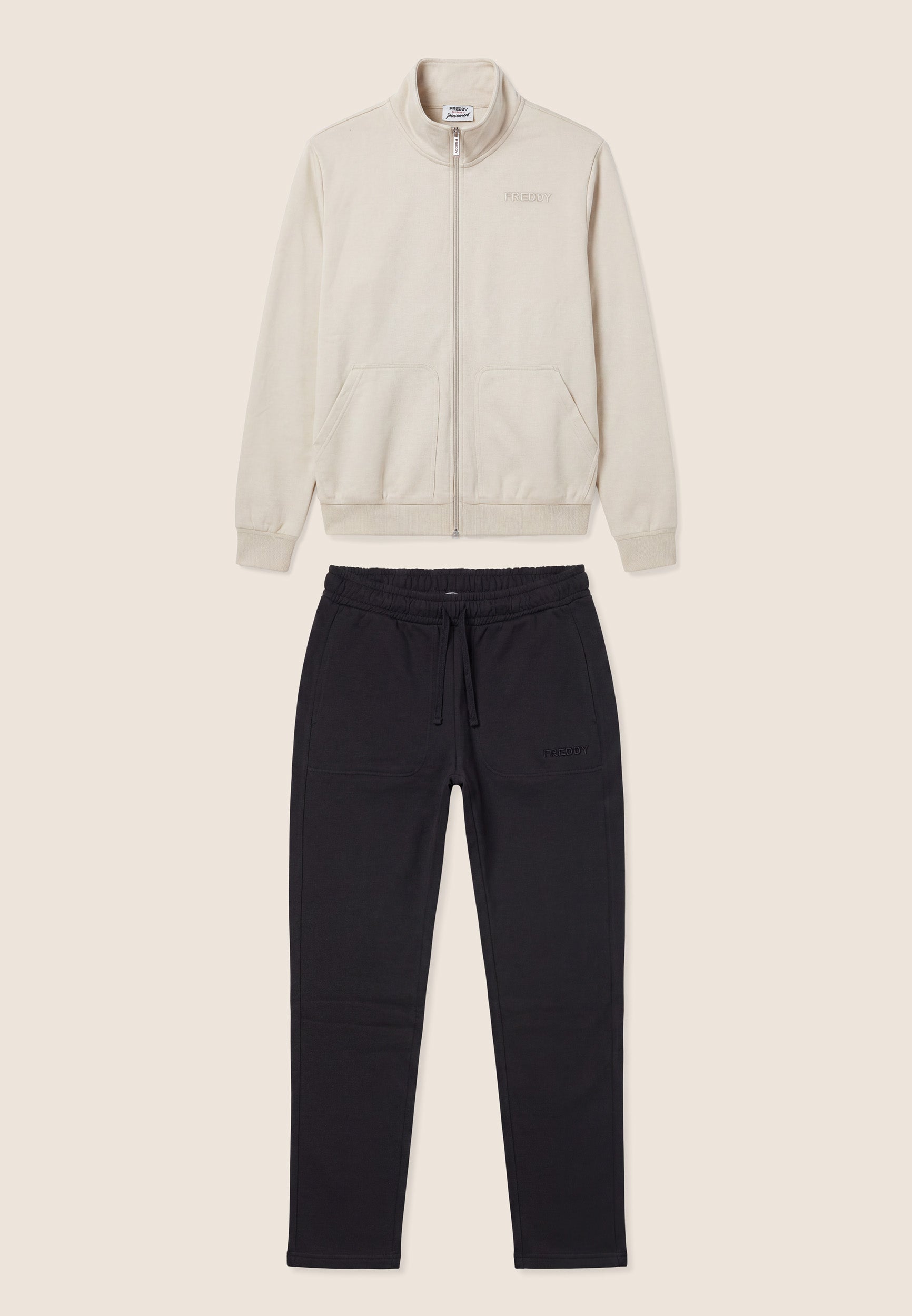 freddy-tuta-sportiva-uomo-con-zip-collo-alto-in-felpa-garzata image 7