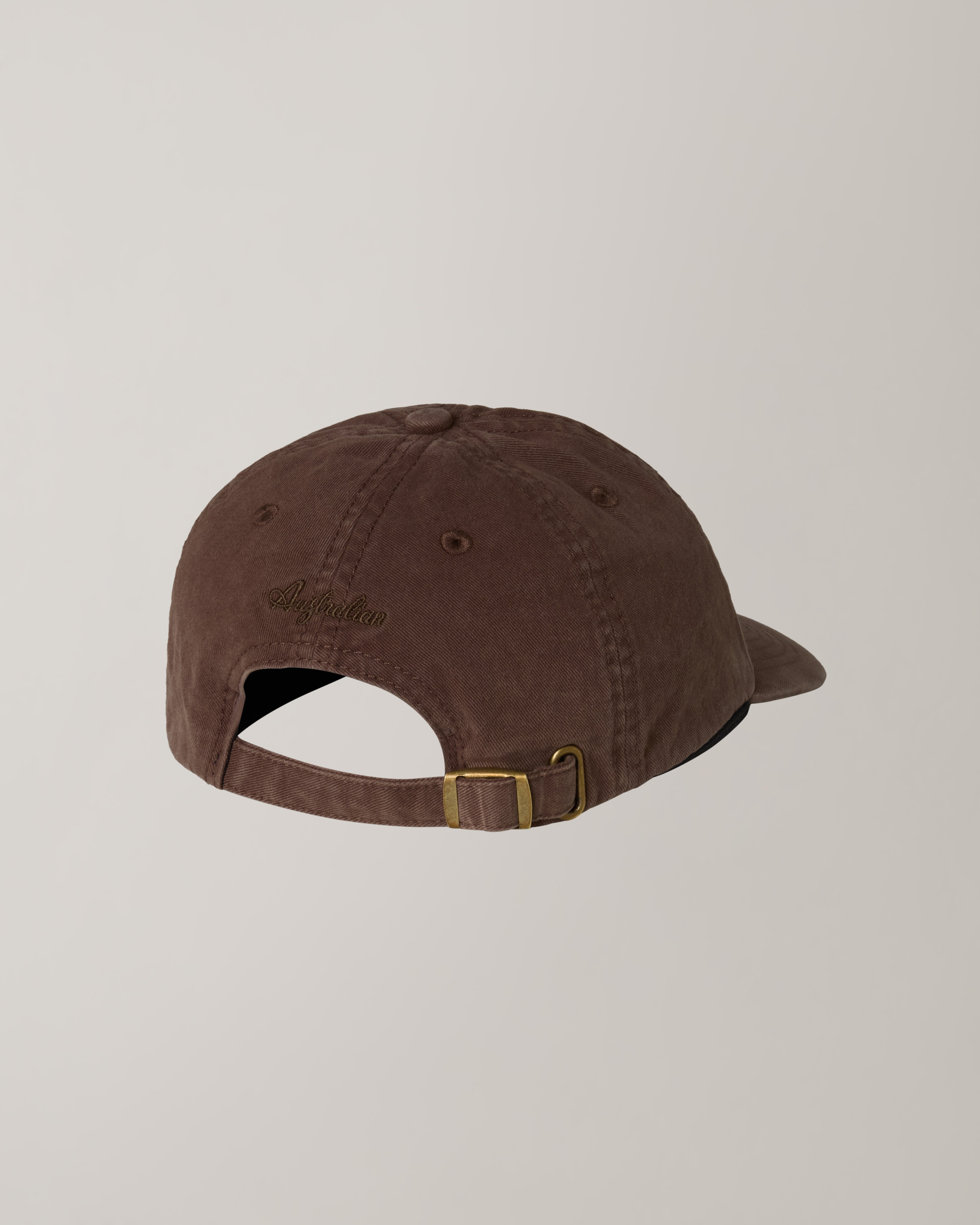 australian-washed-cotton-cap-cappellino-dad-hat-cacao-washed image 2