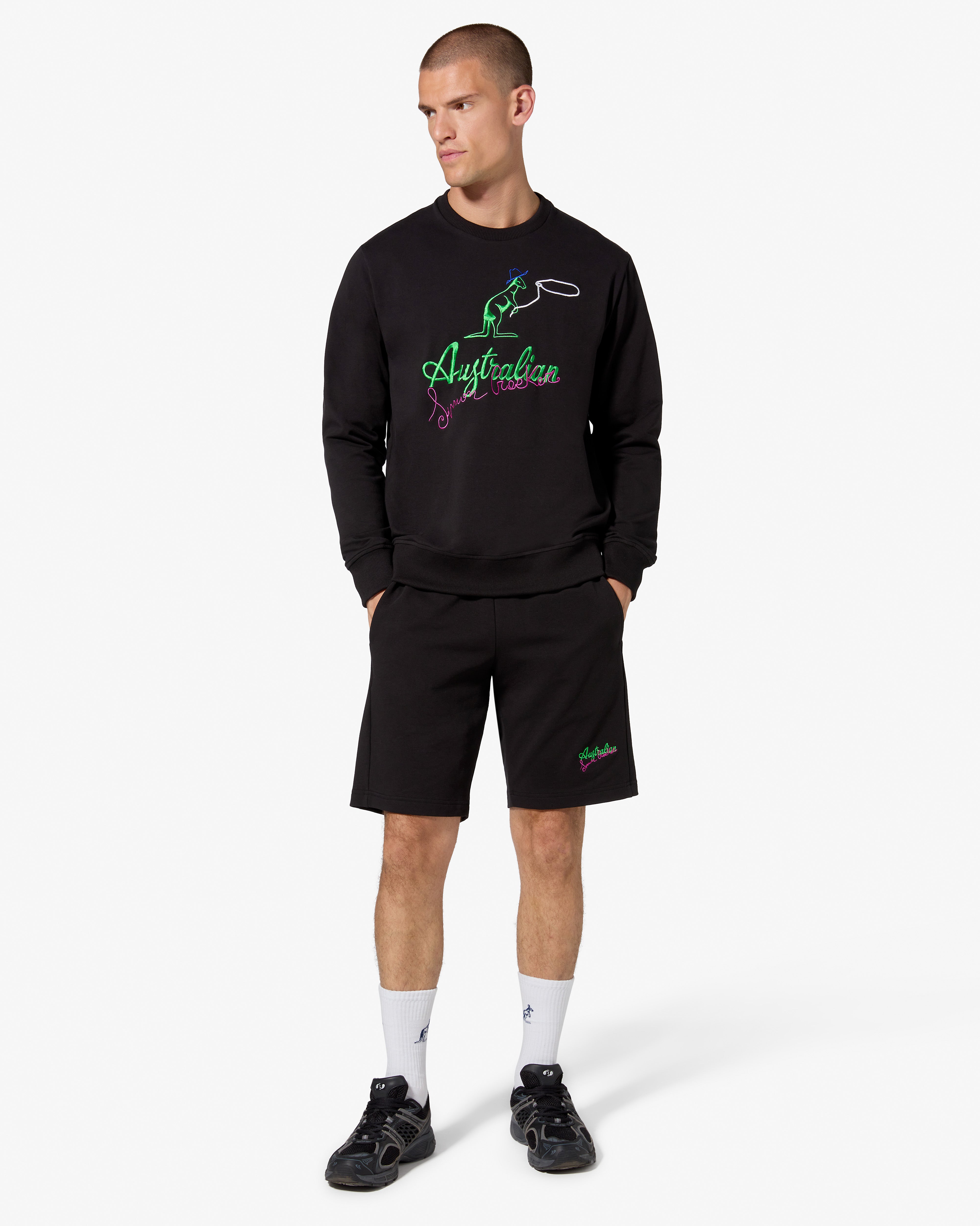 australian-cow-kangoo-crewneck-nero-simon-cracker-x-australian image 2