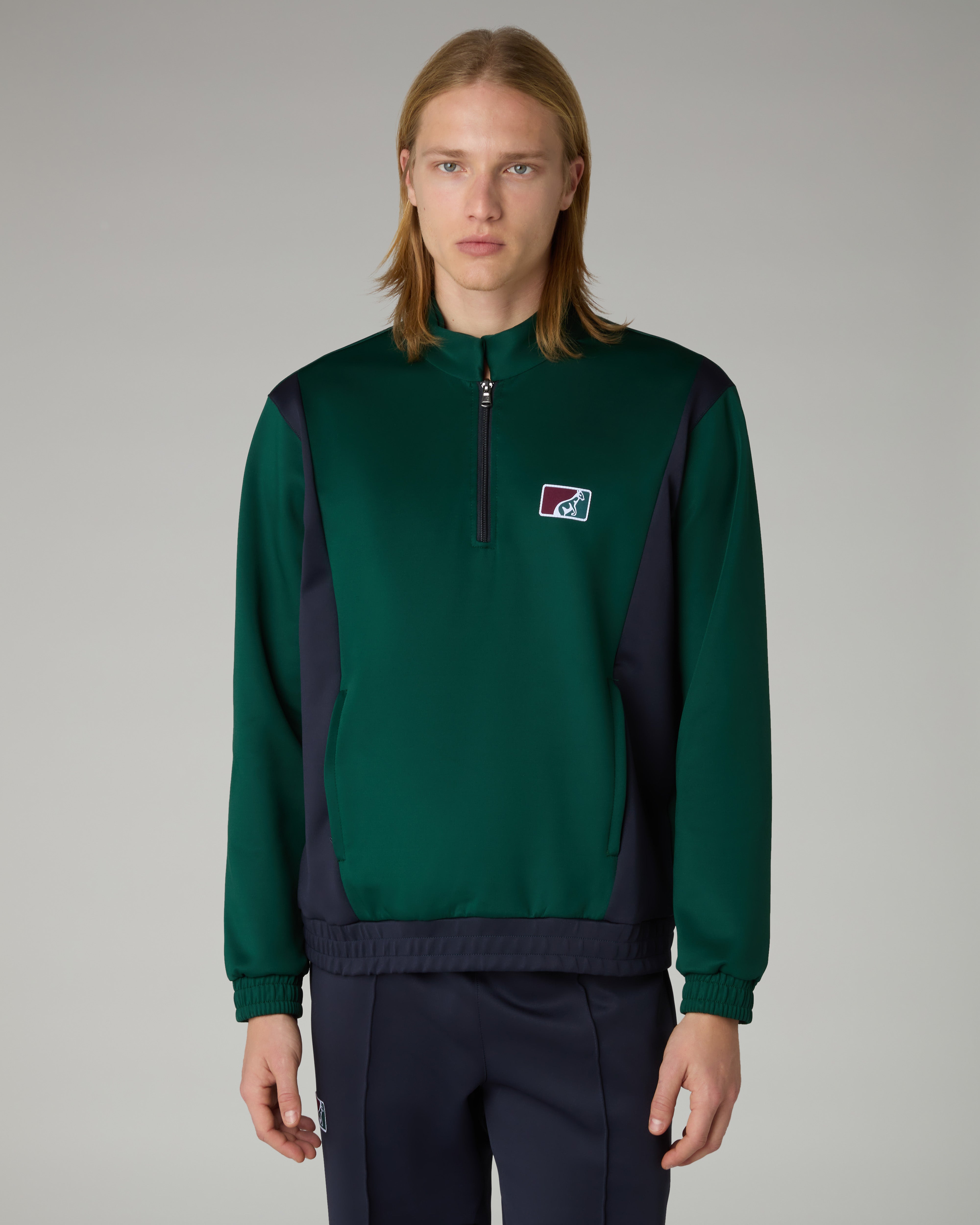 australian-classic-crewneck-felpa-girocollo-mezza-zip-tennis image 1