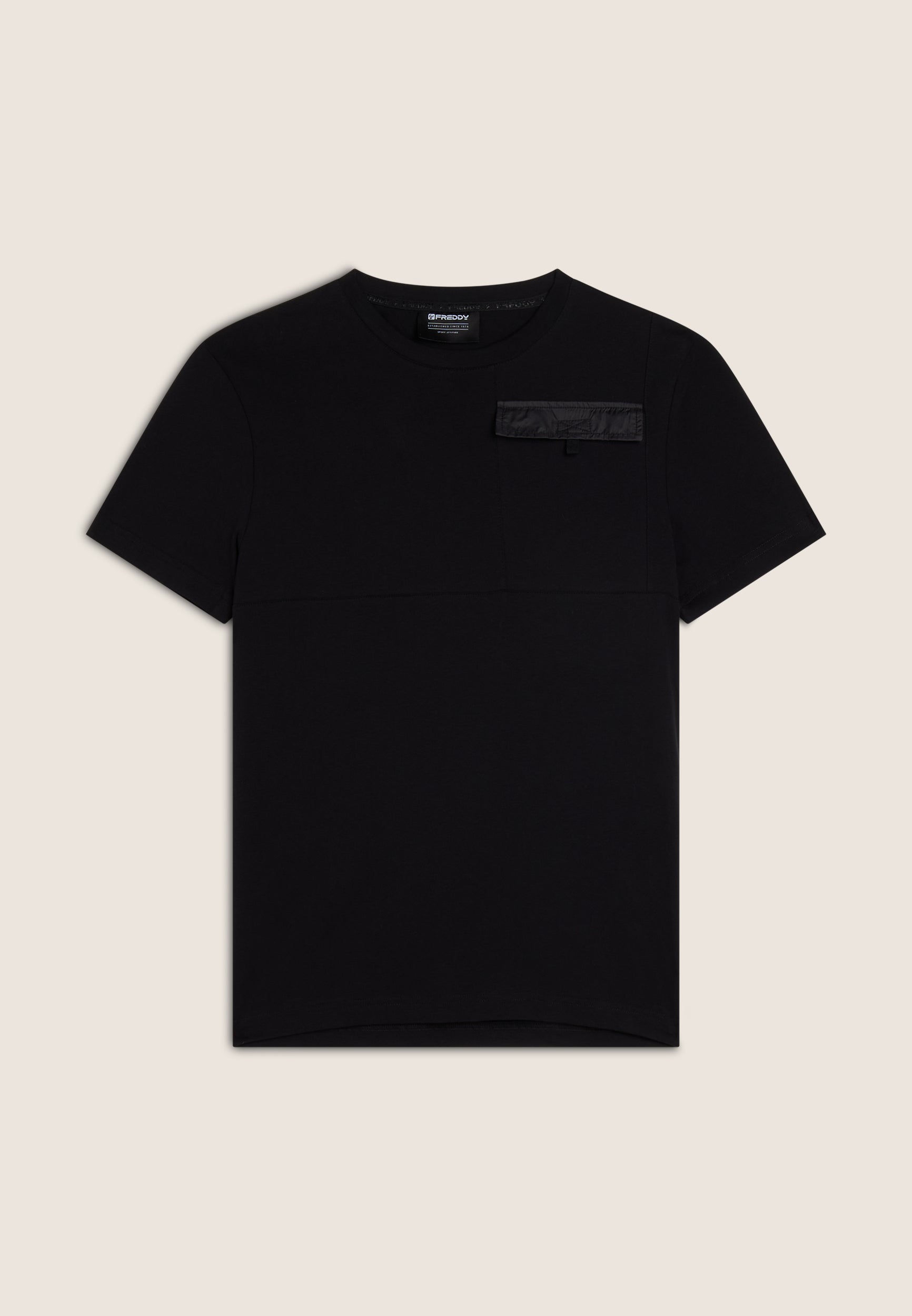 freddy-t-shirt-uomo-regular-fit-con-taschino-100-cotone image 1
