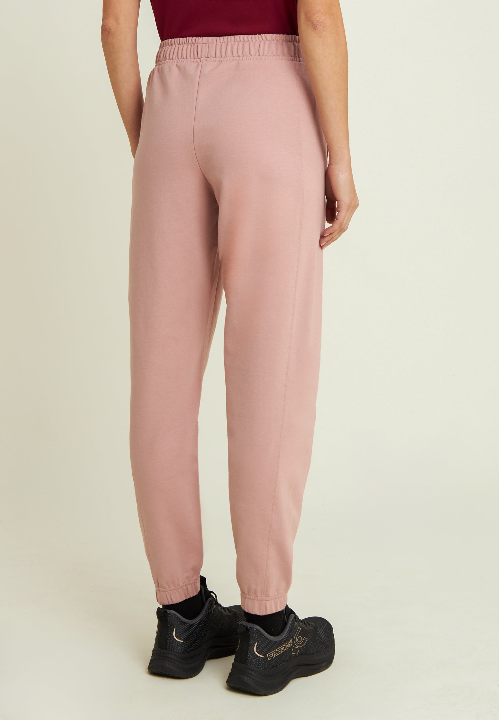 freddy-pantaloni-sportivi-donna-comfort-con-coulisse-felpa-garzata image 3