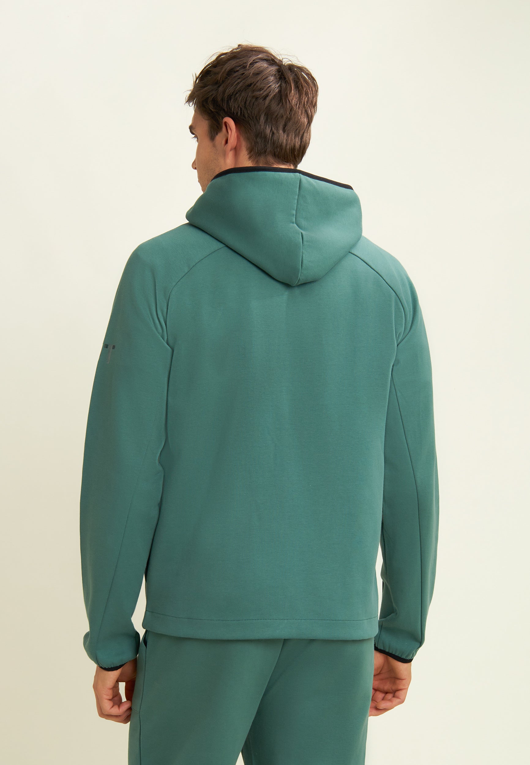 freddy-felpa-full-zip-uomo-con-cappuccio-e-bordi-jacquard image 3