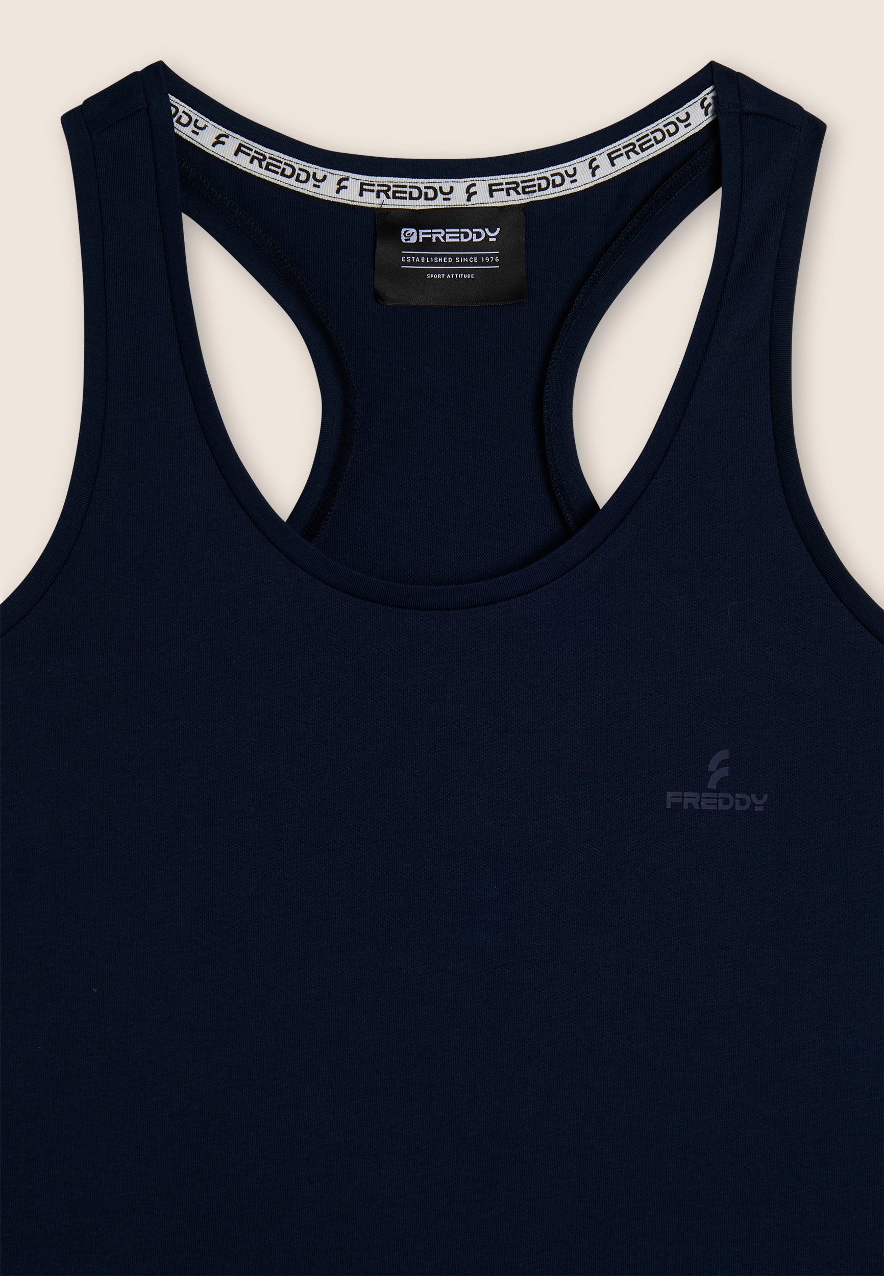 completo-sportivo-donna-freddy-in-cotone-canotta-bermuda image 6