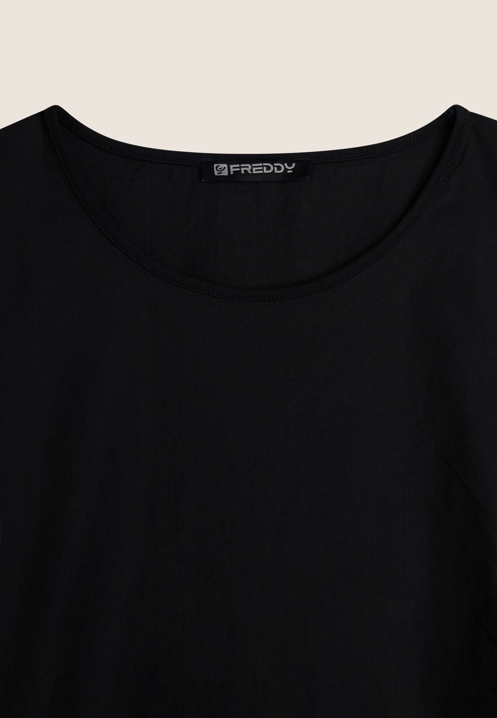 freddy-t-shirt-regular-donna-in-tessuto-stretch-base-cotone image 6
