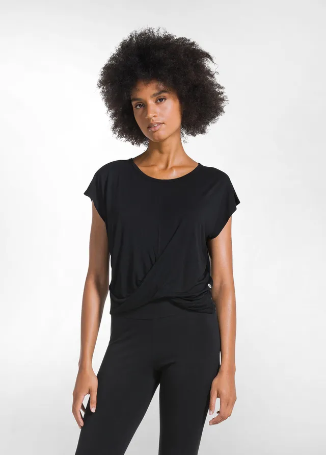 deha-d52041-t-shirt-yoga-con-nodo-frontale-nero image 1