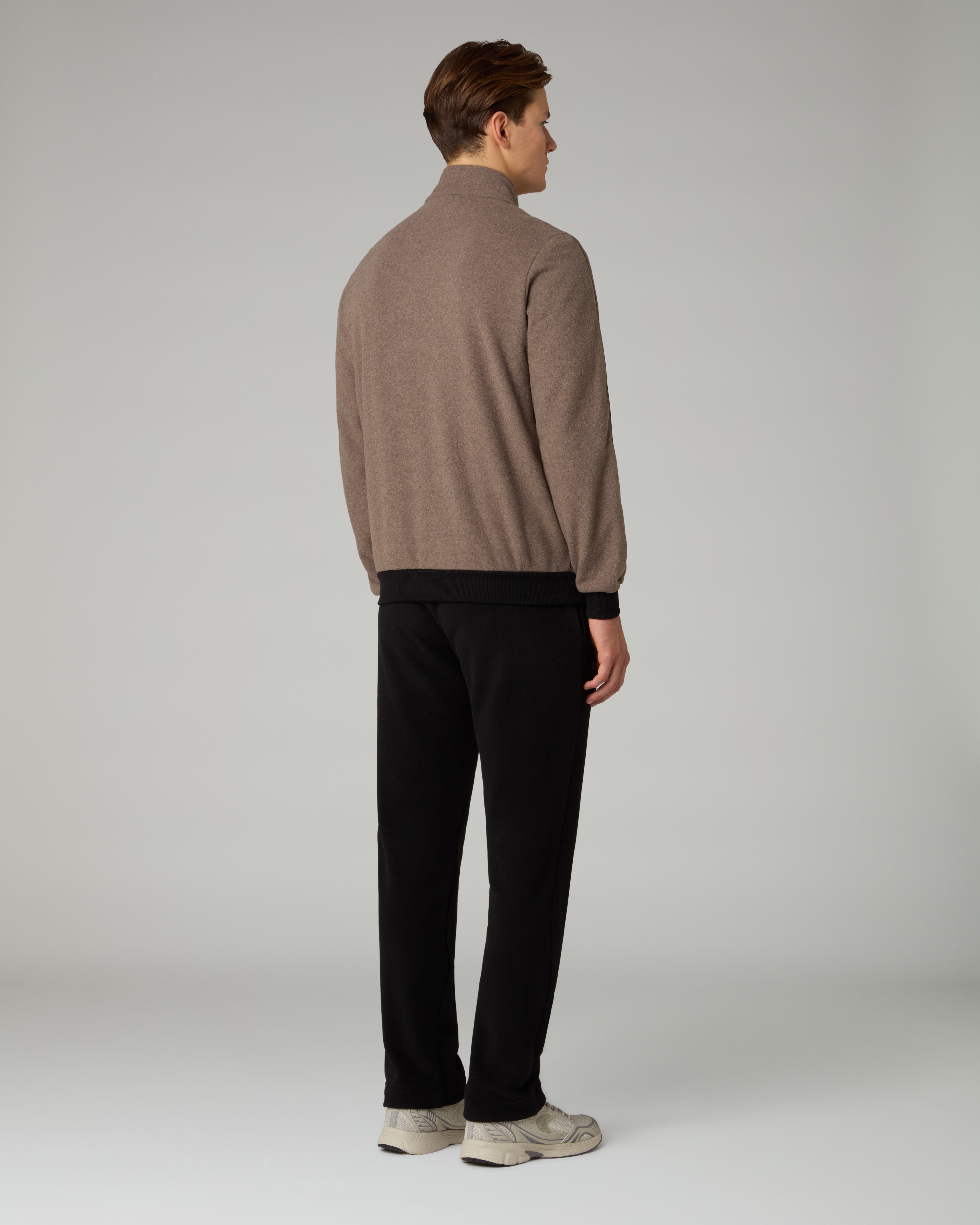 australian-classy-tracksuit-tuta-softech-nocciola-full-zip image 2