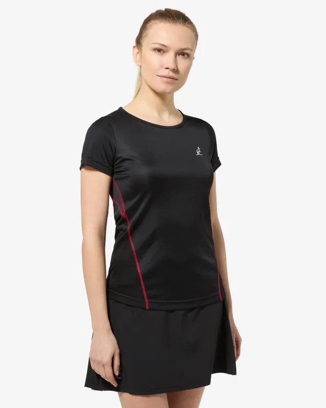 australian-crew-t-shirt-maglia-tennis-nera-traspirante image 1