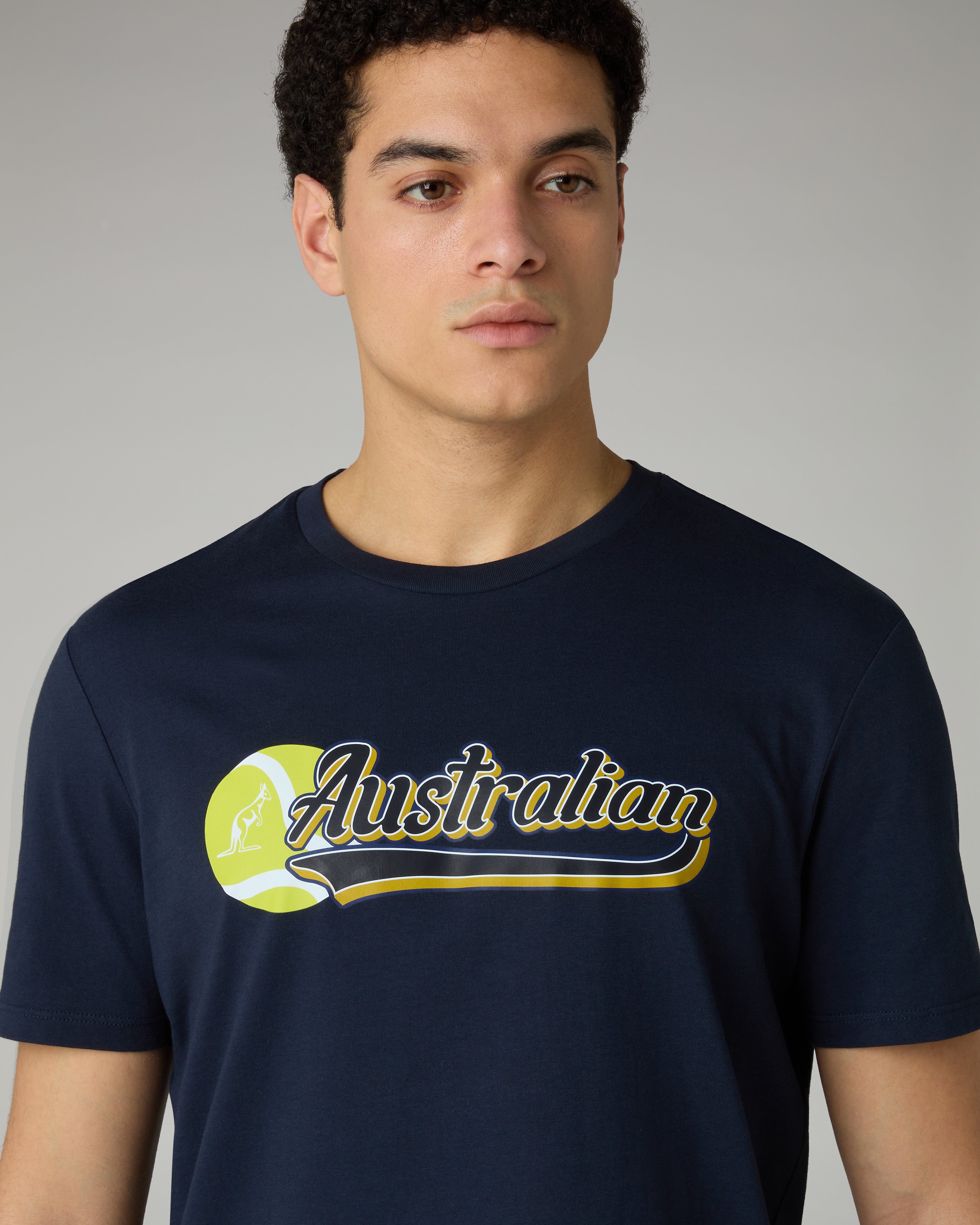 australian-t-shirt-in-cotone-blu-navy image 4