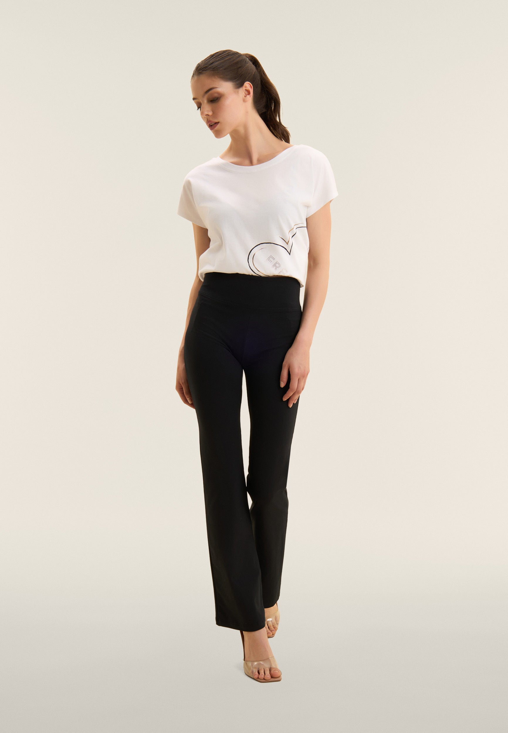 freddy-pantaloni-donna-wr-up-bootcut-vita-alta-heavy-jersey image 2