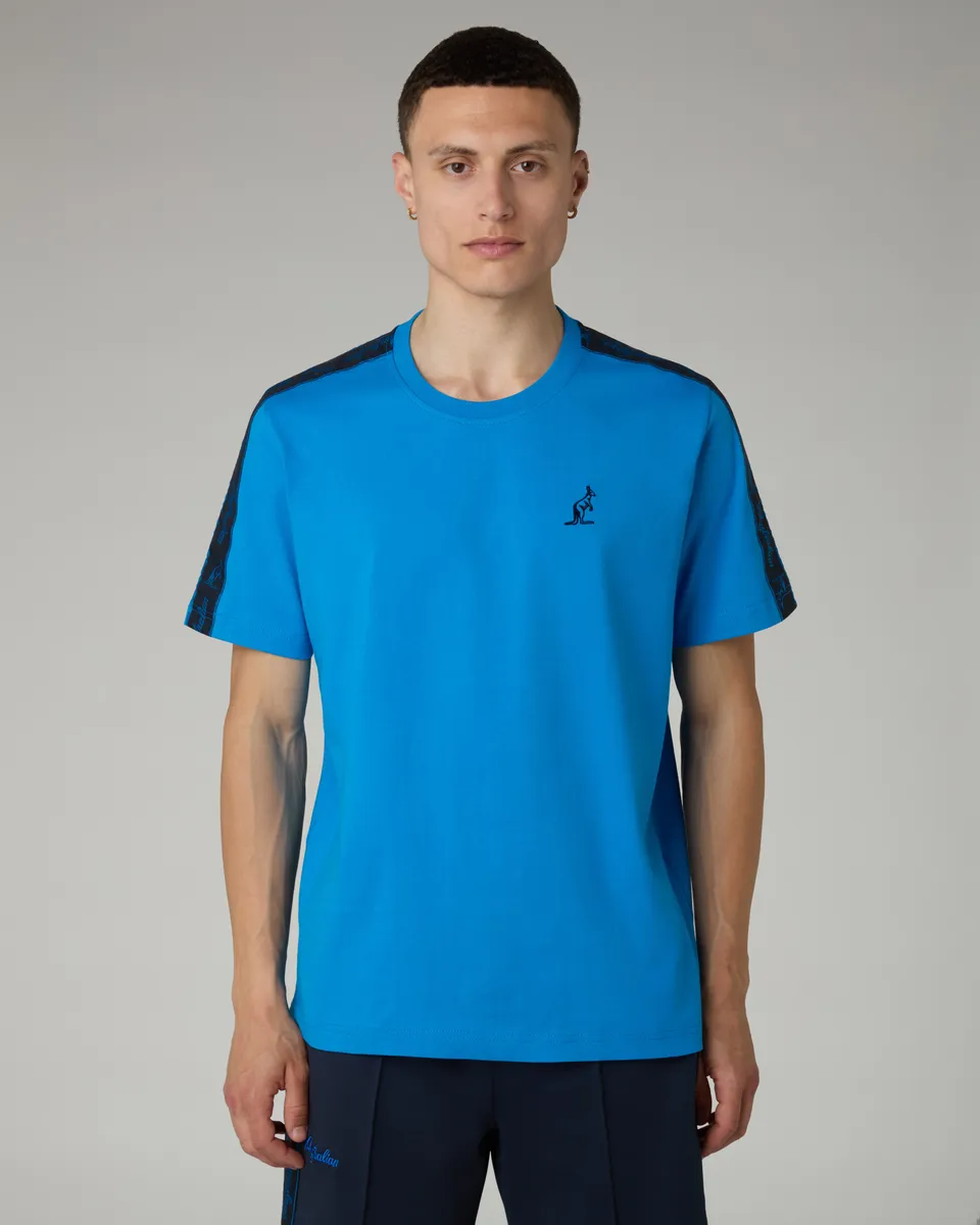 australian-blue-tape-t-shirt-cotone-blu-capri image 1