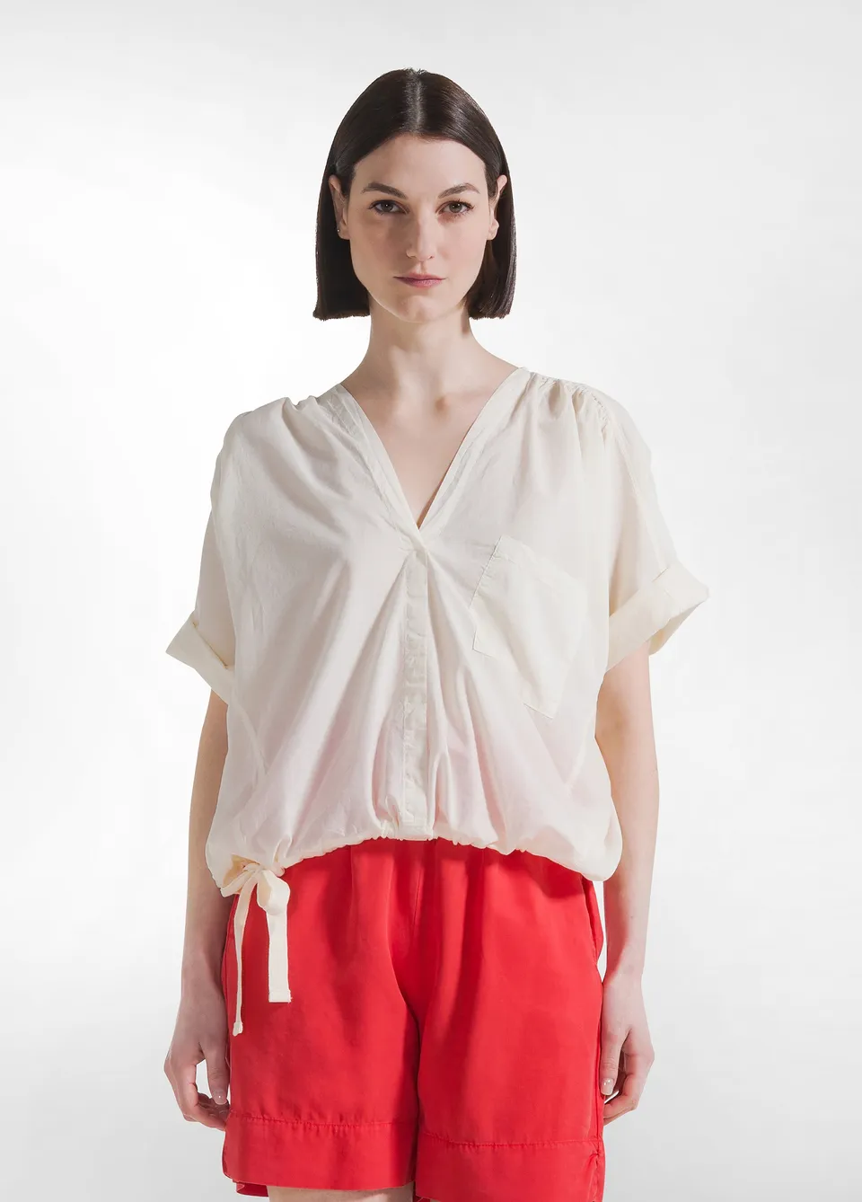 deha-blusa-in-mussola-di-cotone-leggera-bianco image 1