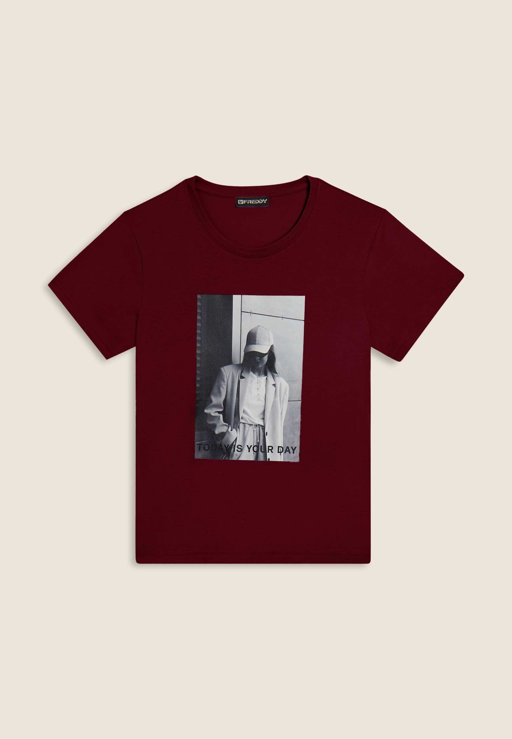 freddy-t-shirt-donna-regular-con-stampa-fotografica image 7