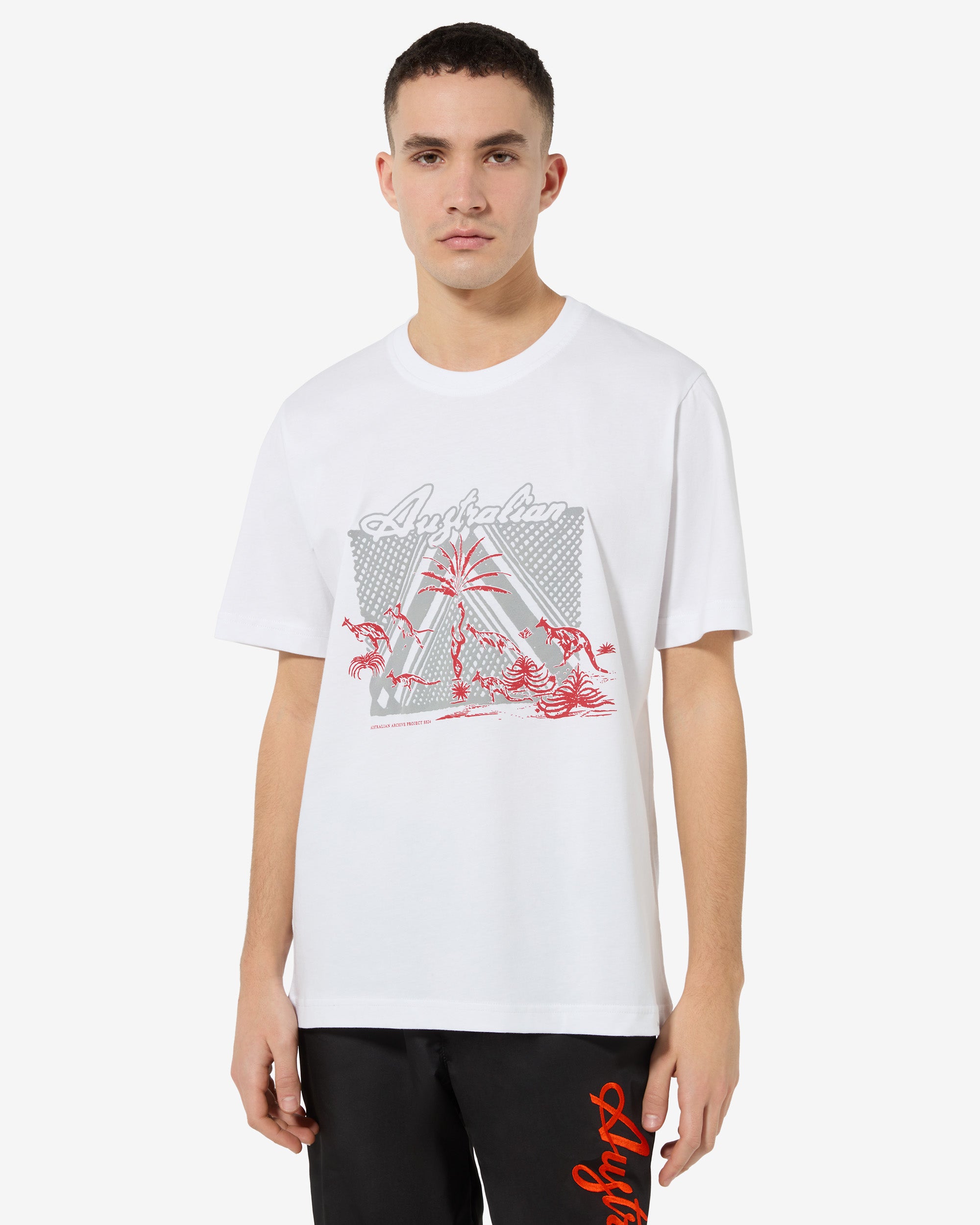 australian-ethnic-t-shirt-uomo-in-cotone-regular-fit-made-in-italy image 1