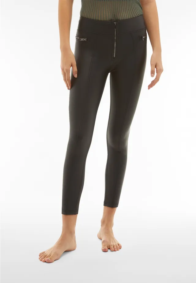 freddy-wr-up-pantaloni-donna-superskinny-vita-alta-in-similpelle-martellata image 1
