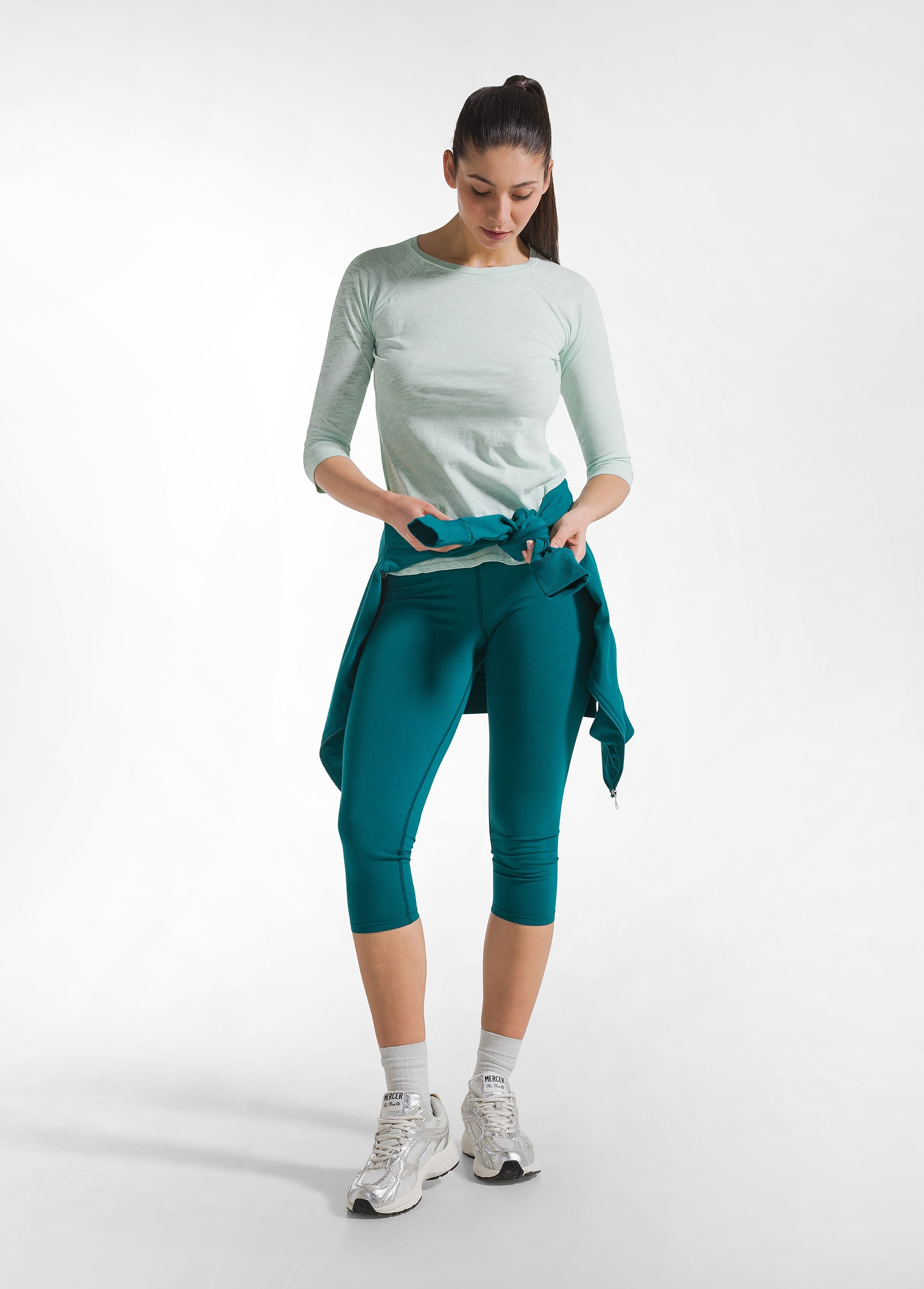 deha-d42514-t-shirt-manica-3-4-in-jersey-fiammato-verde image 4