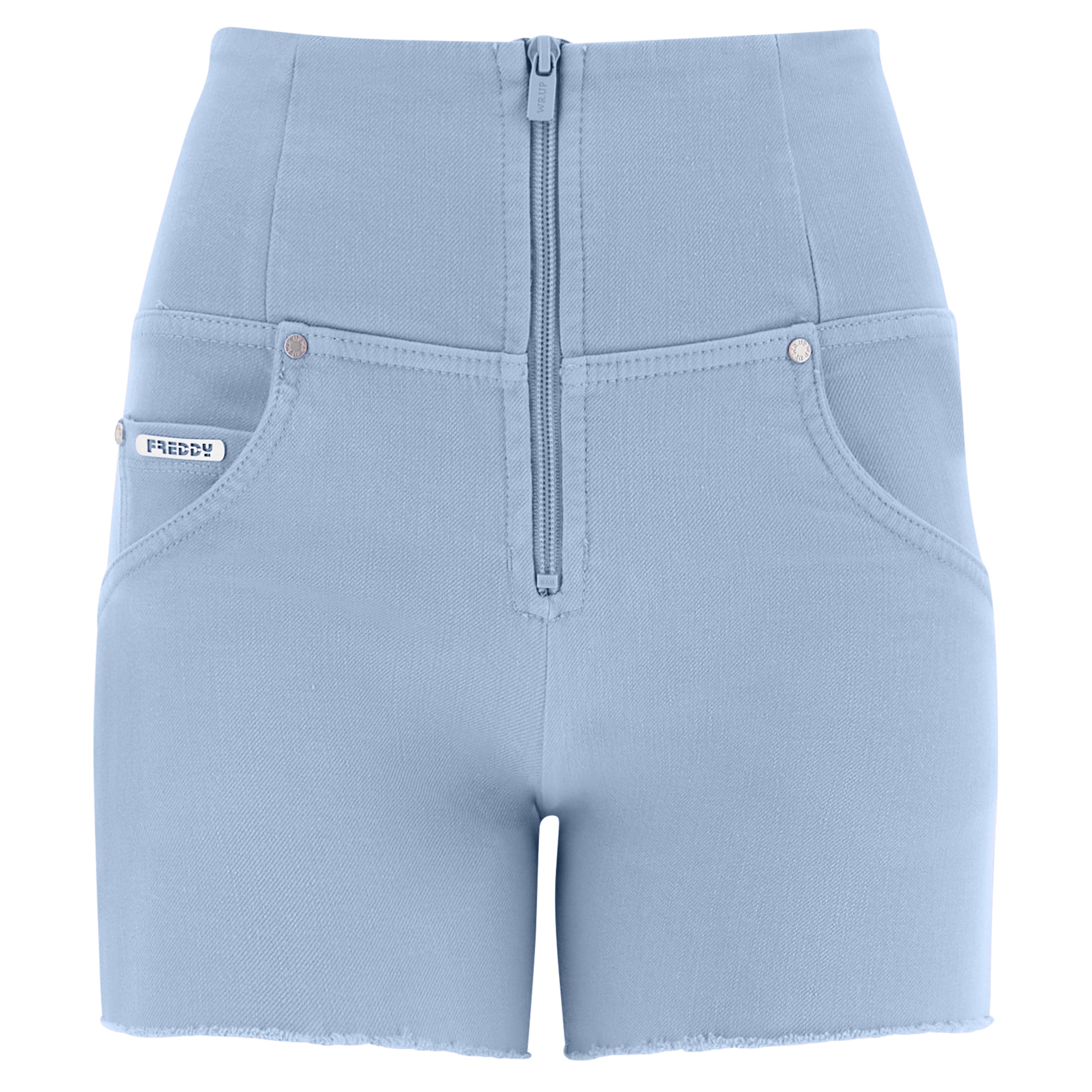 freddy-shorts-push-up-wr-up-vita-alta-sfrangiati-in-denim image 2
