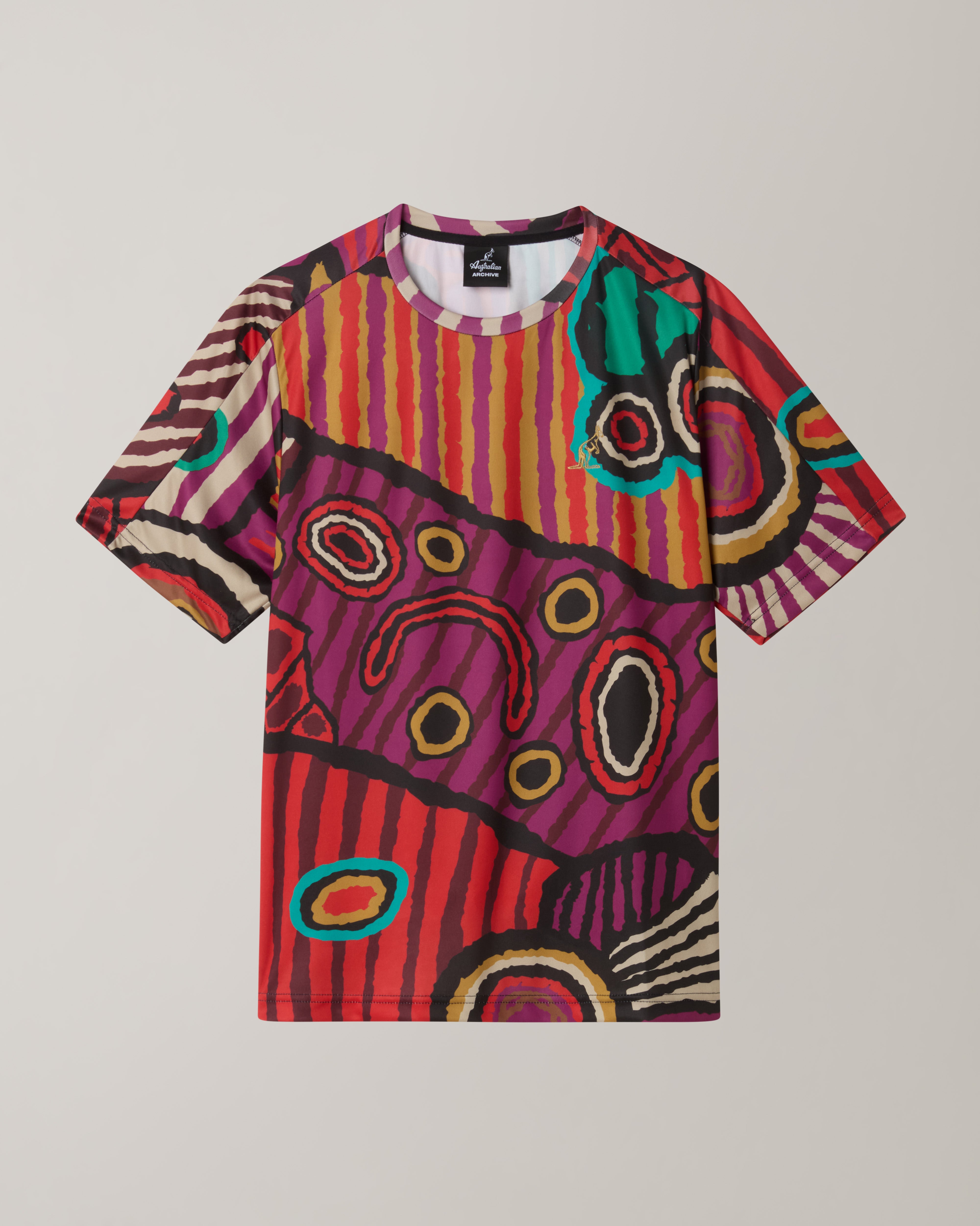 australian-jagera-t-shirt-ace-elasticizzata-bordeaux-all-over-made-in-italy image 5