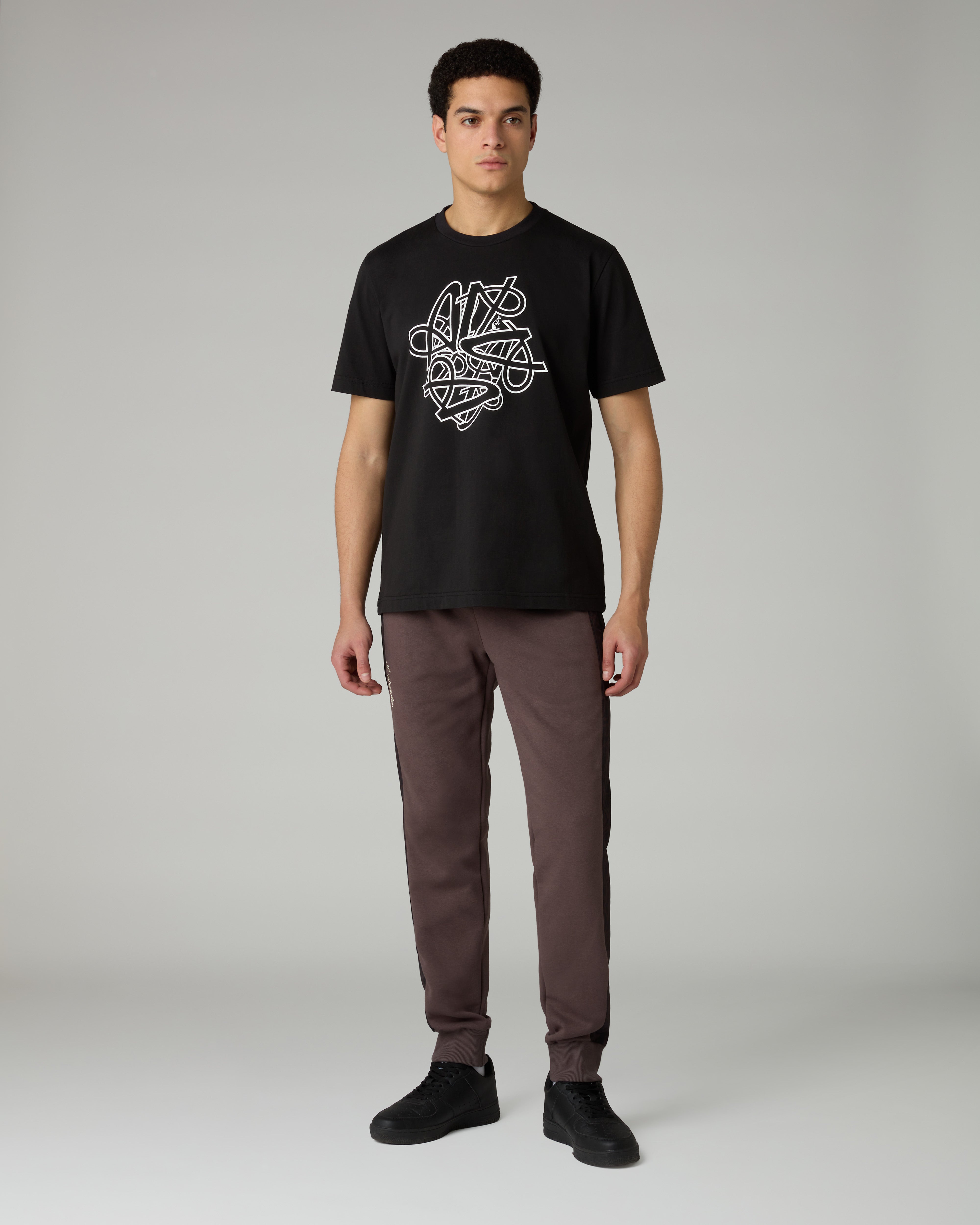 australian-spin-t-shirt-maglietta-cotone-nero-regular-fit image 2