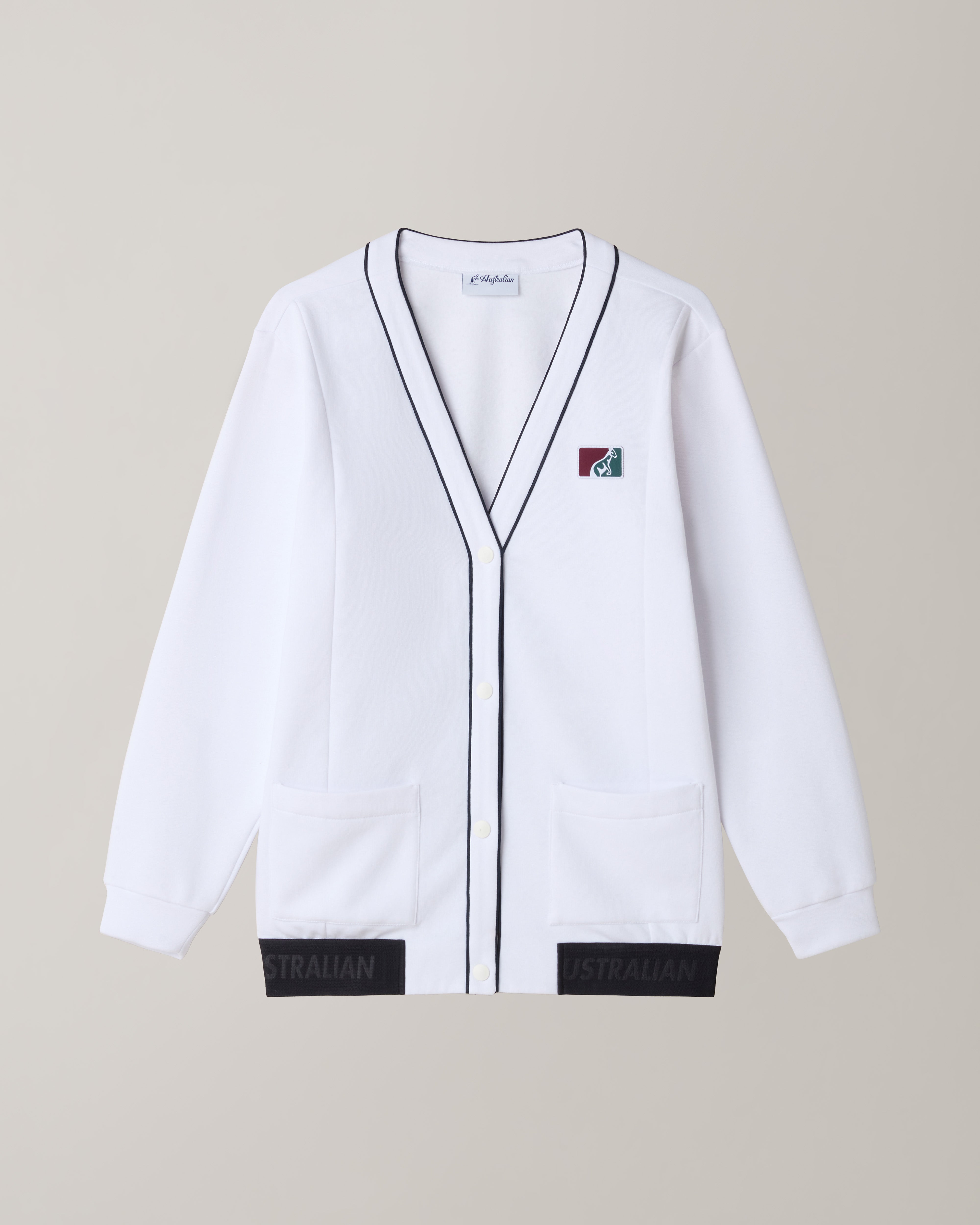 australian-classic-cardigan-felpa-invernale-bianca image 6