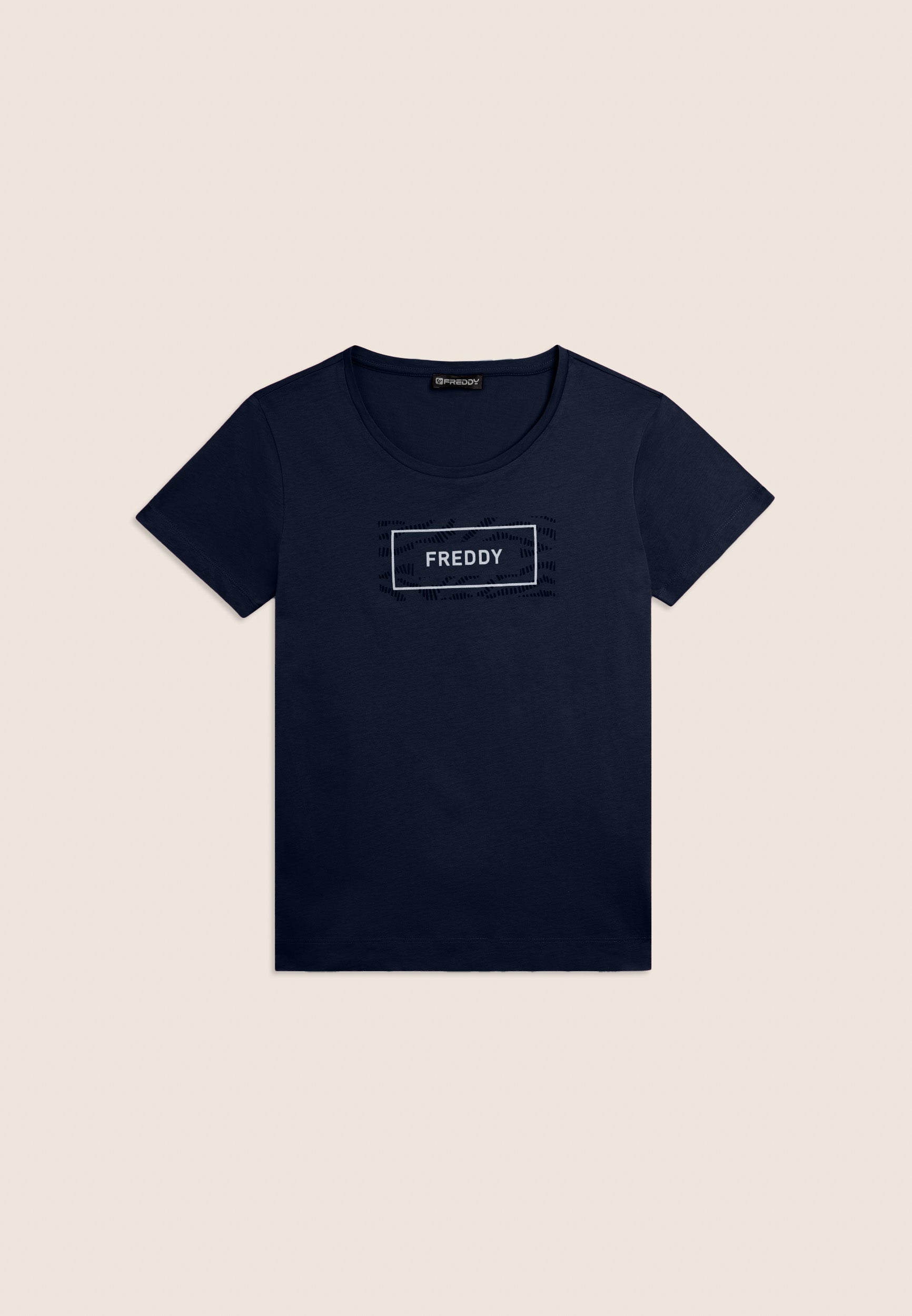 freddy-t-shirt-con-logo-su-grafica-ondulata-in-jersey-100-cotone image 8