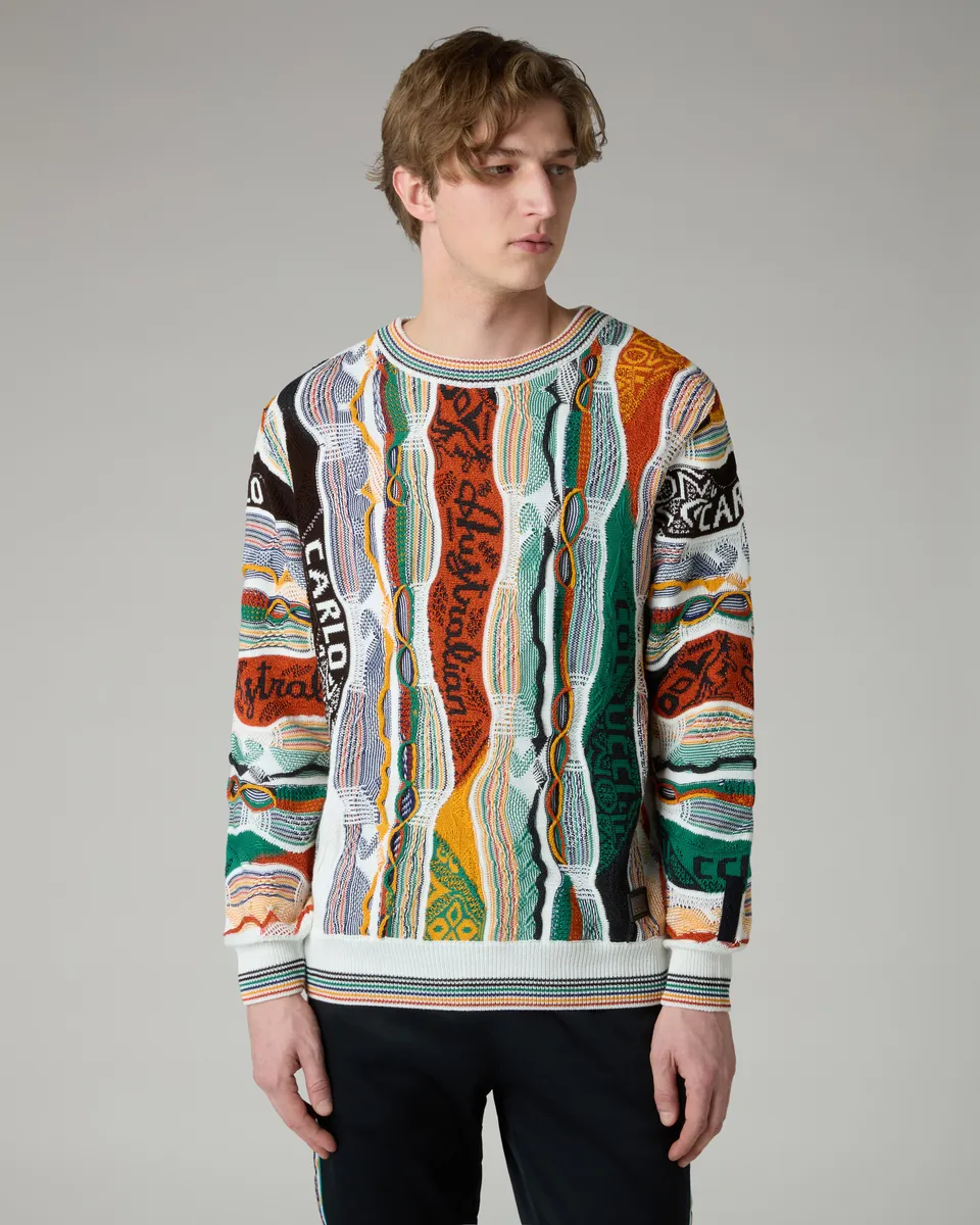 australian-heritage-knitted-crewneck-pullover-jacquard-carlo-colucci-x-australia image 1