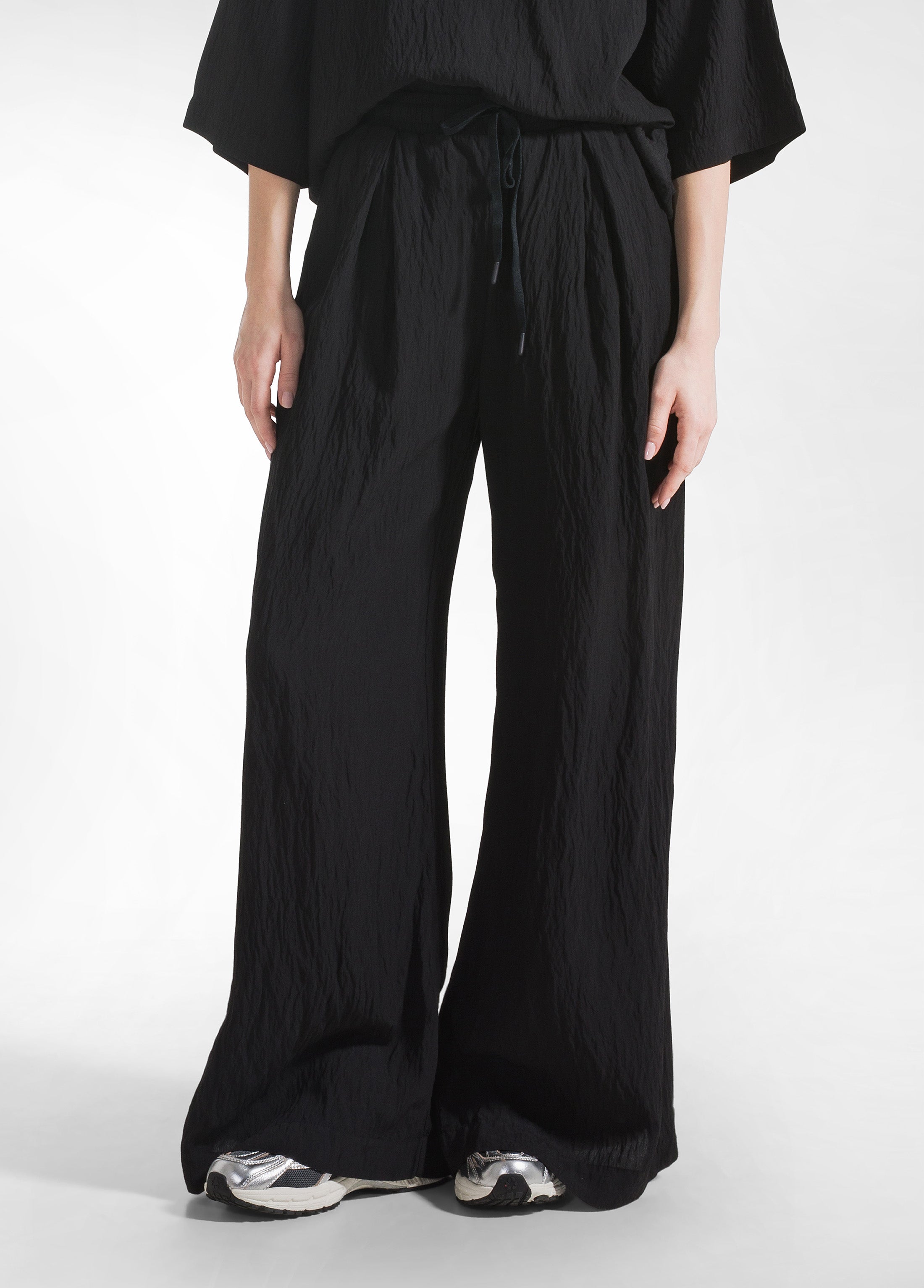 deha-completo-t-shirt-ampia-e-pantaloni-larghi-in-viscosa-effetto-stropicciato-n image 5
