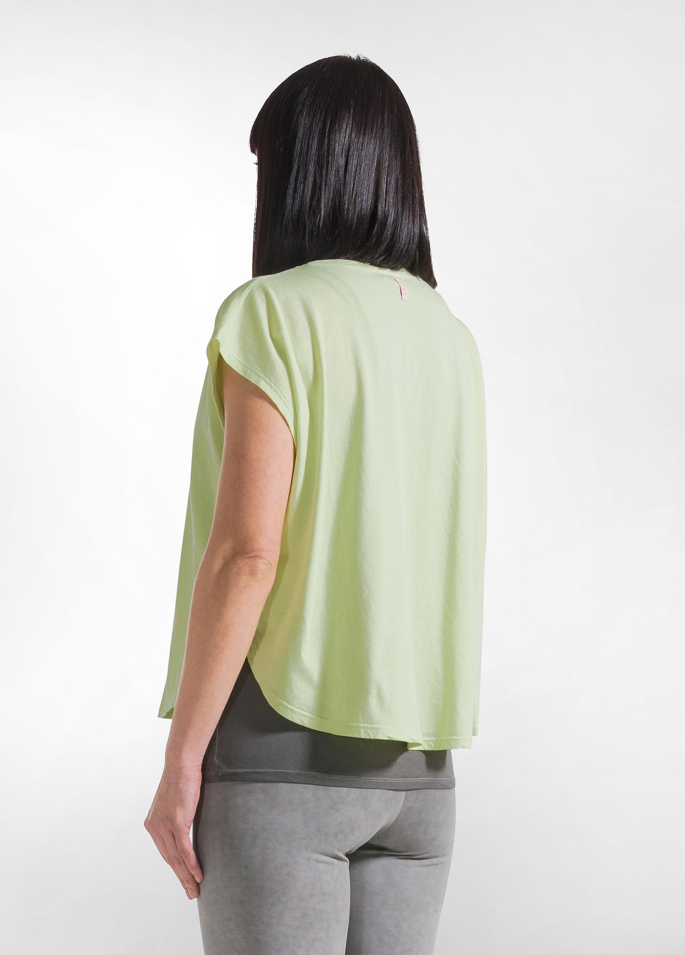 deha-t-shirt-loose-fit-in-jersey-organico-giallo-d42400 image 2